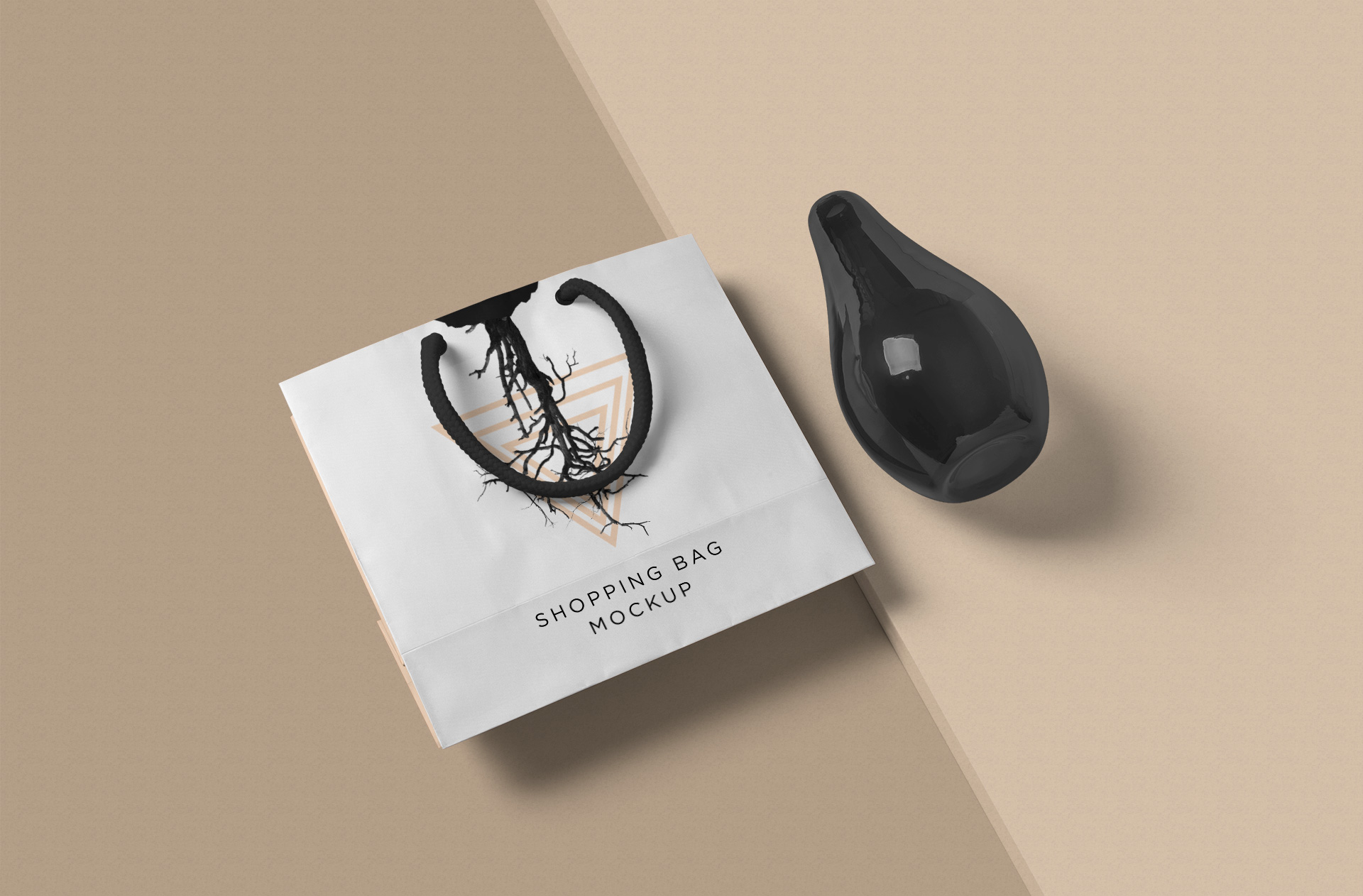 Stylish Boutique Shopping Bag Mockup with Clean Design