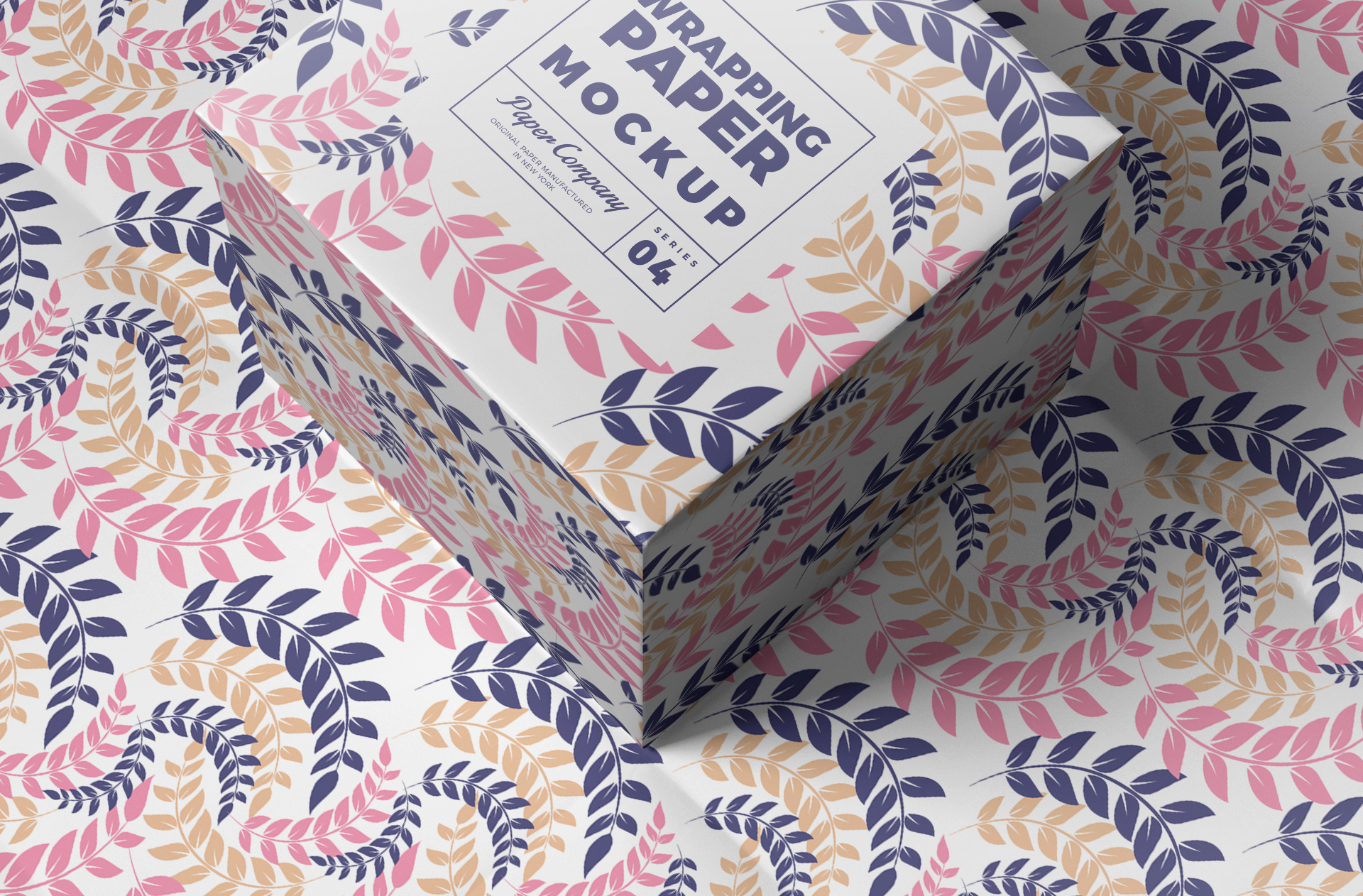 luxury gift wrap mockup