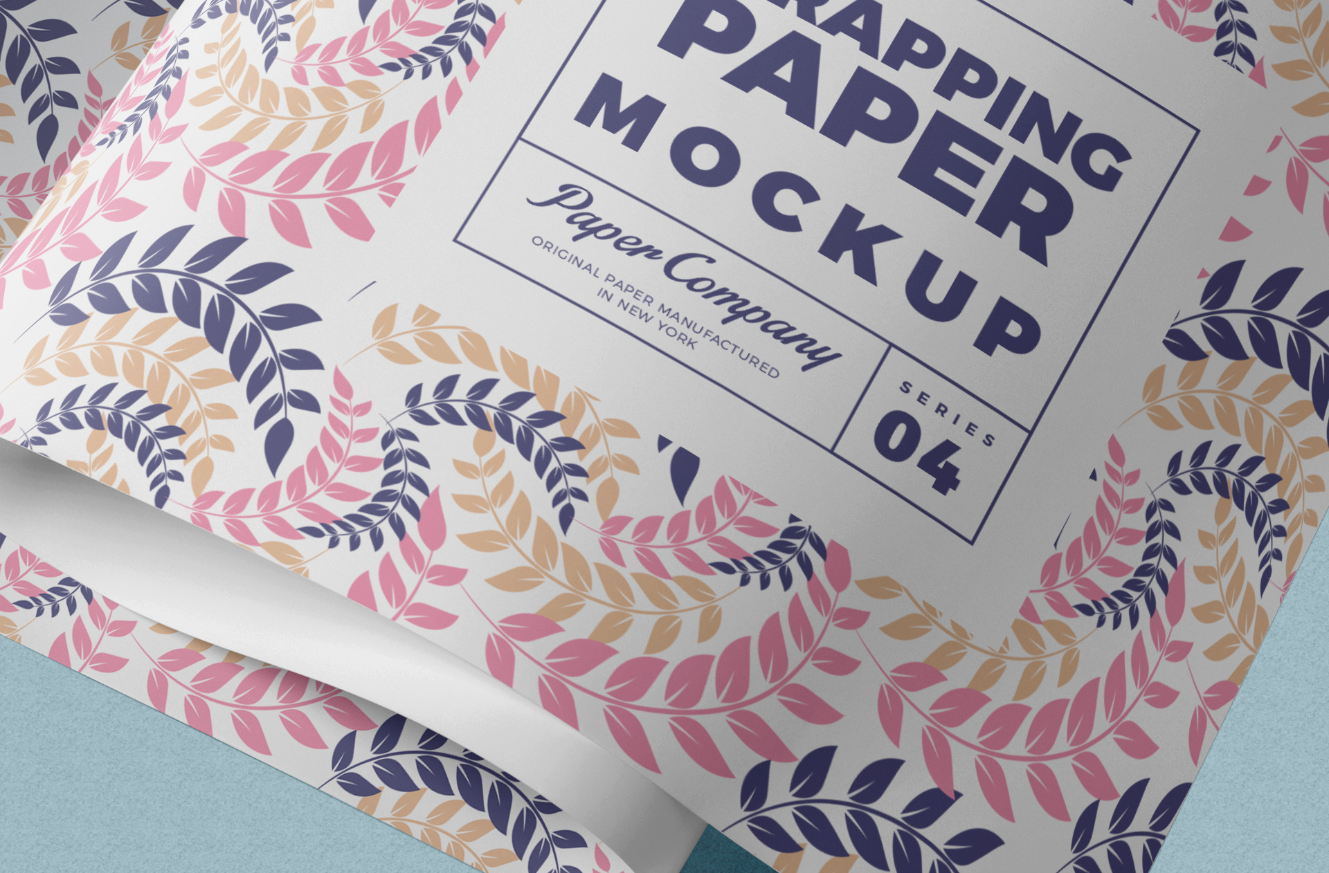 elegant paper mock-up