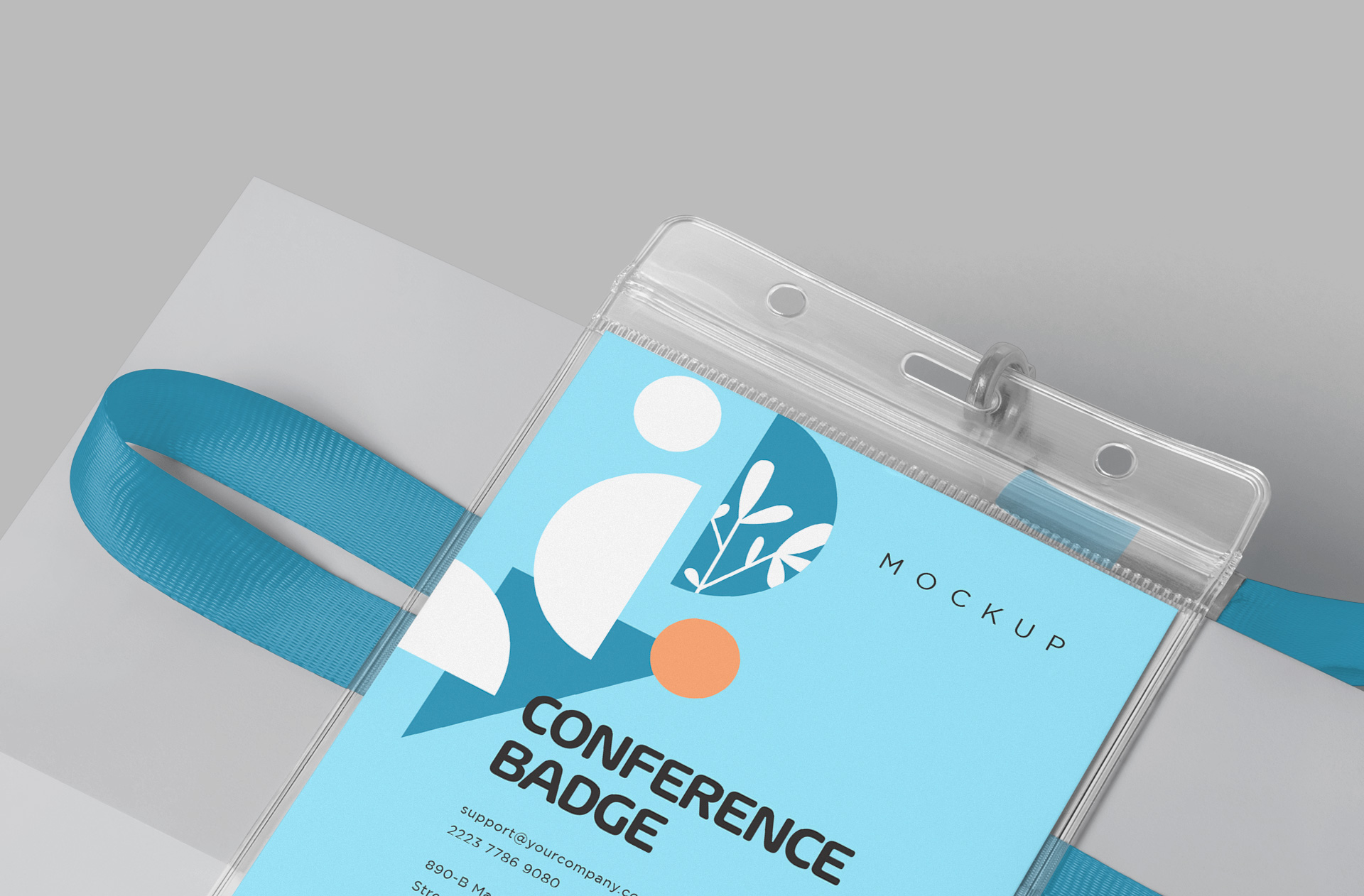 business event badge PSD