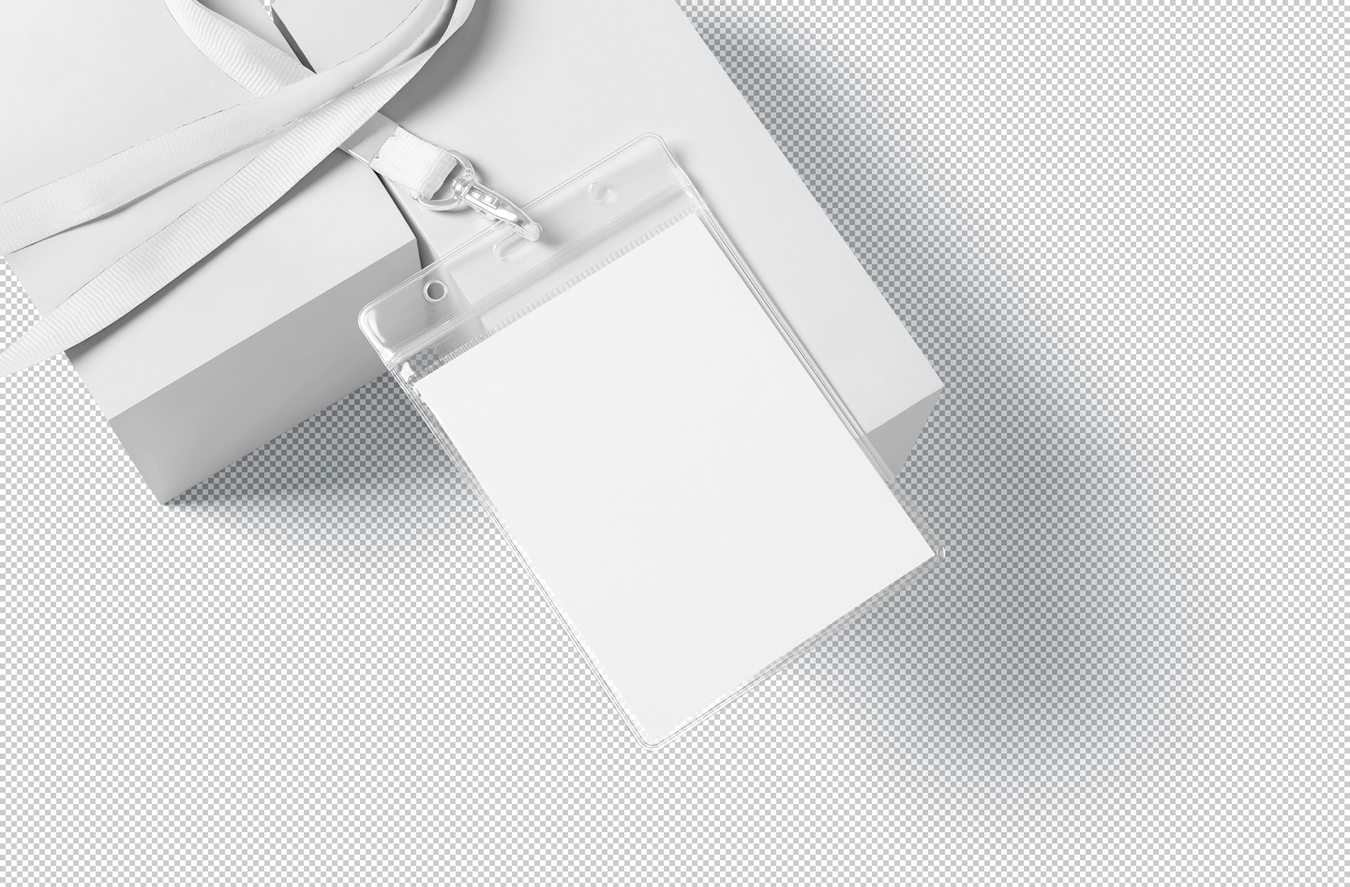 business ID badge mockup