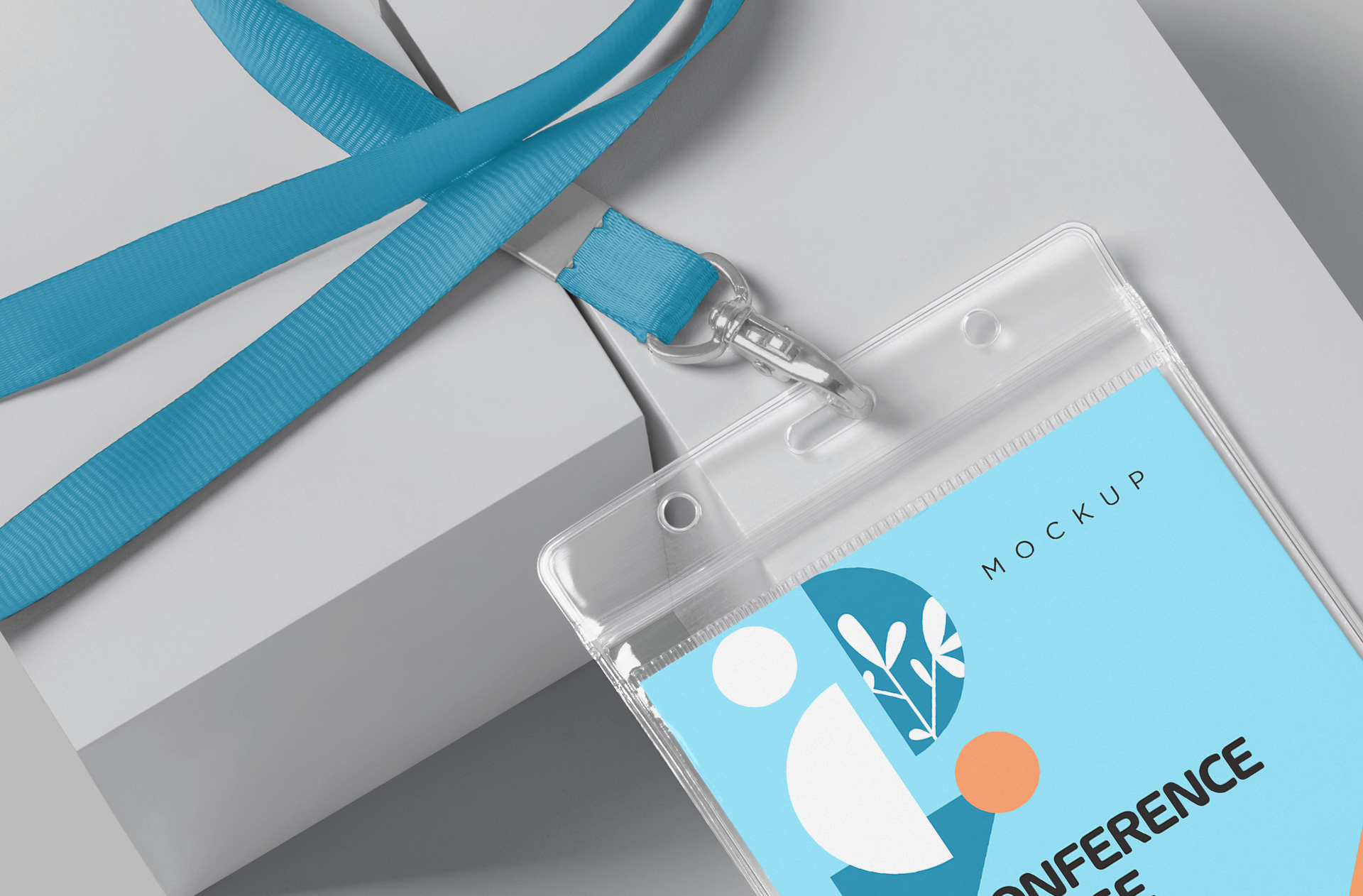 business ID badge mockup