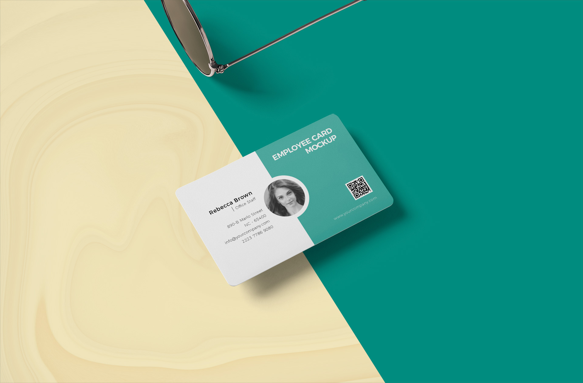 Premium Corporate ID Card Mockup for Branding