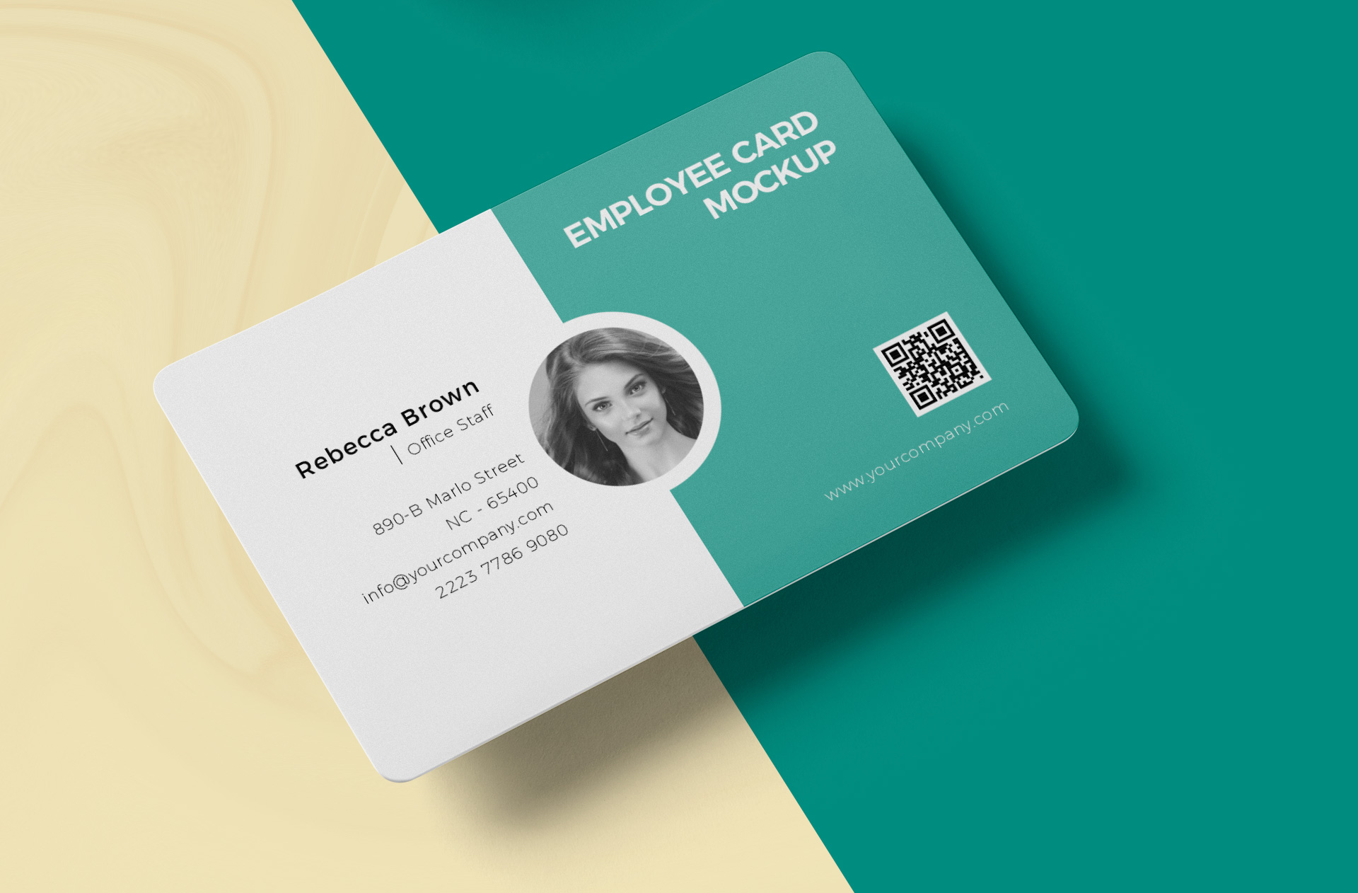 Premium Corporate ID Card Mockup for Branding