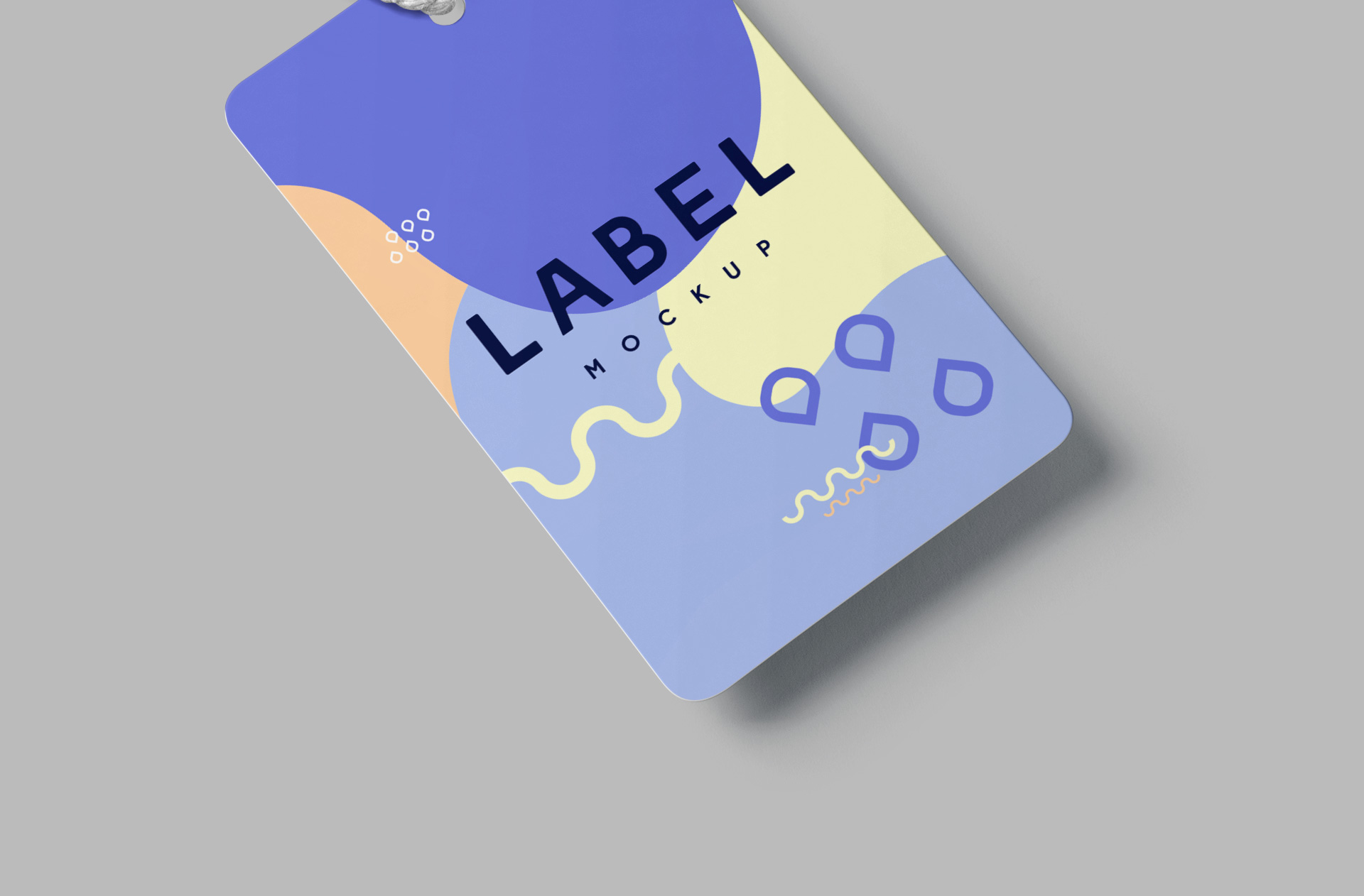 clothing tag mockup