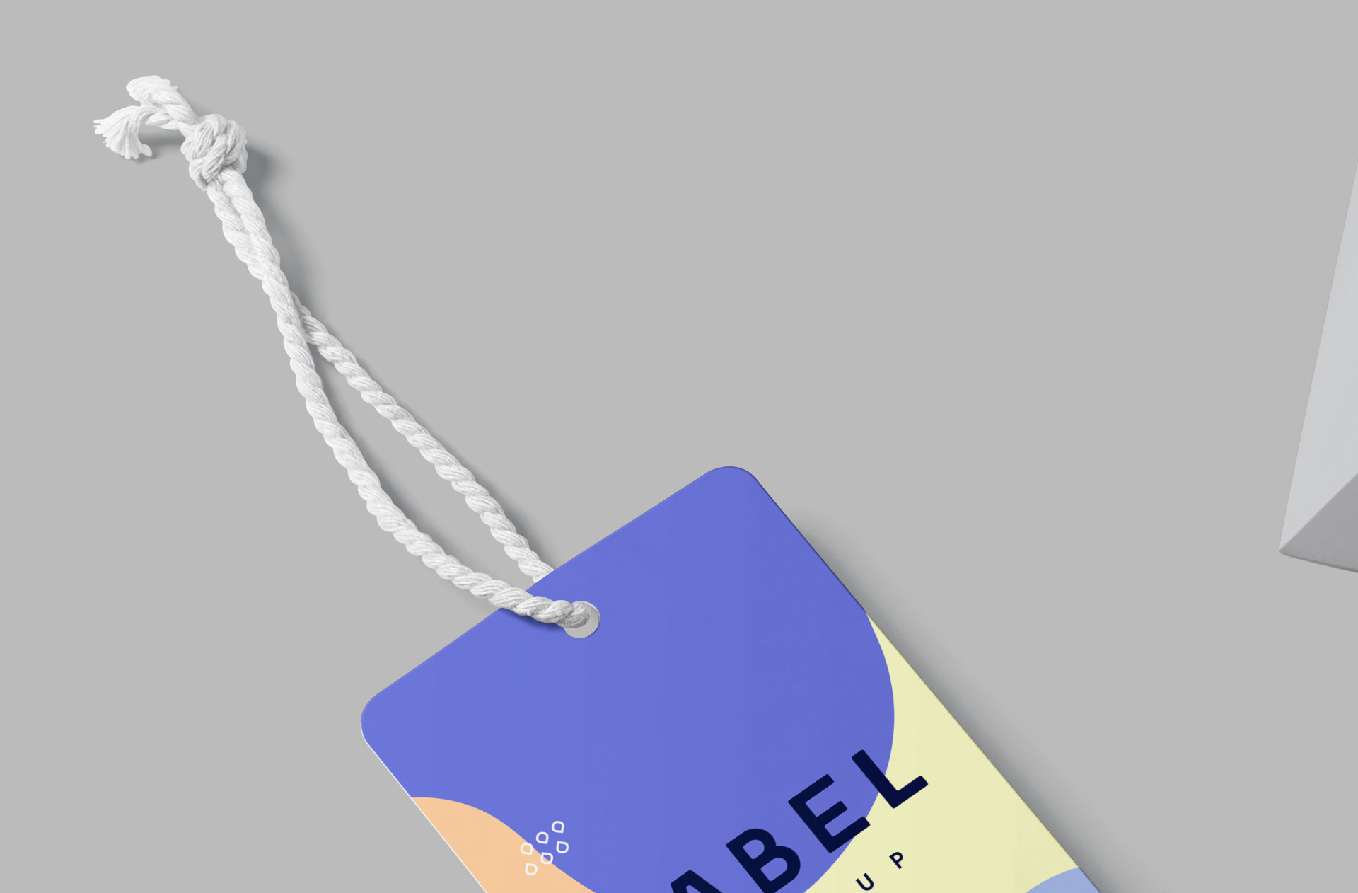 clothing tag mockup