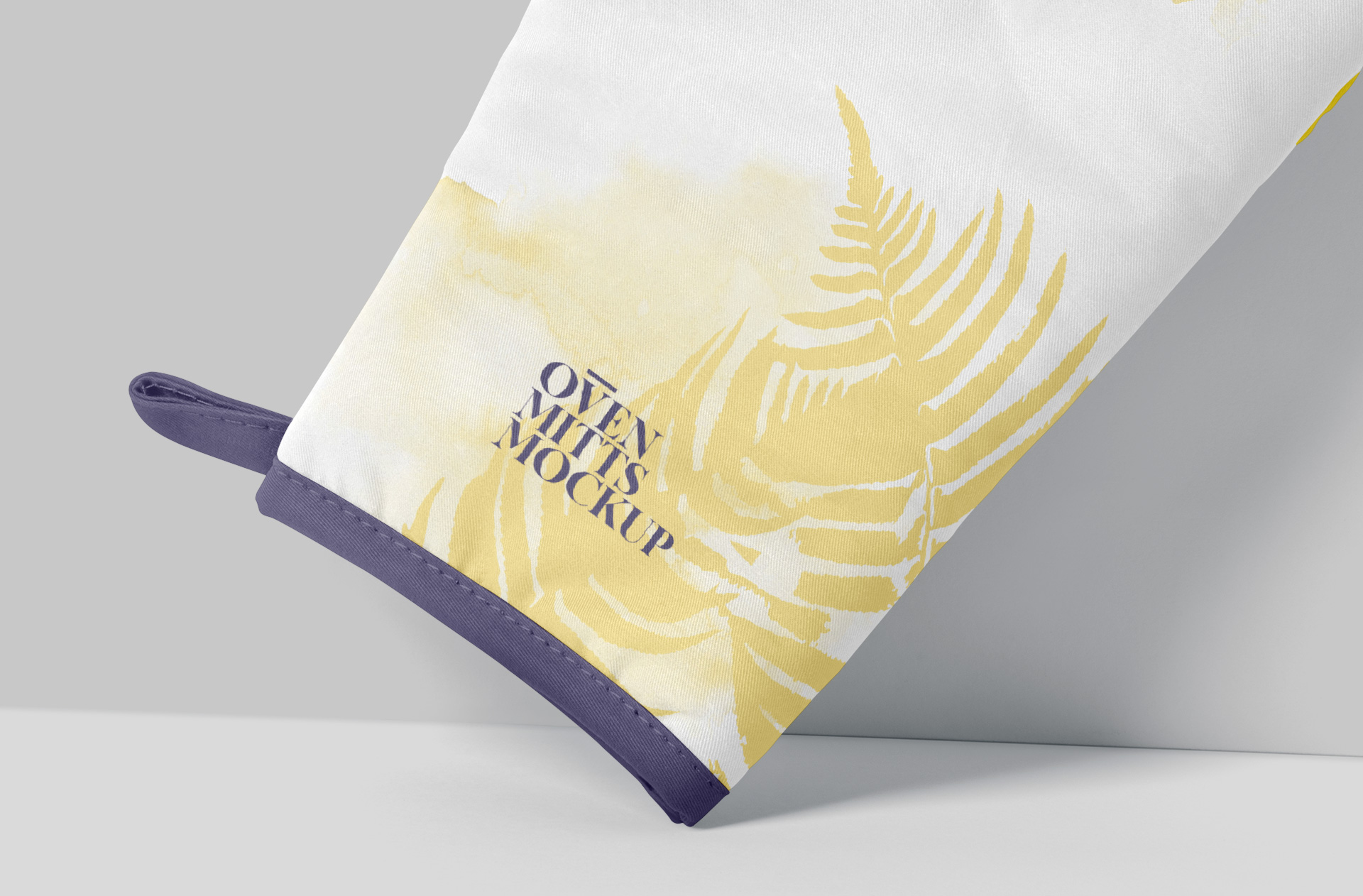 branded oven glove mockup