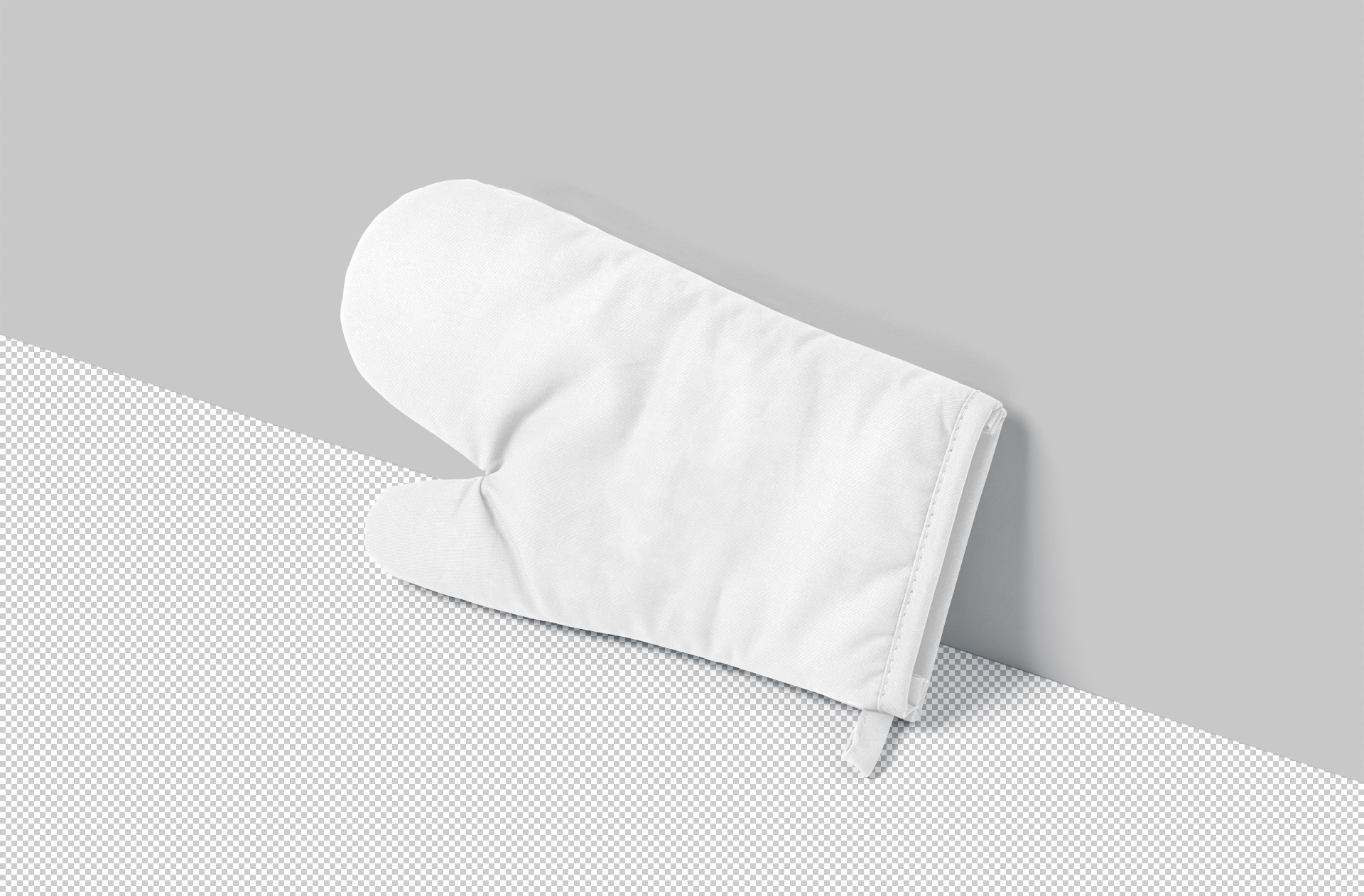 heat-resistant mitt mockup