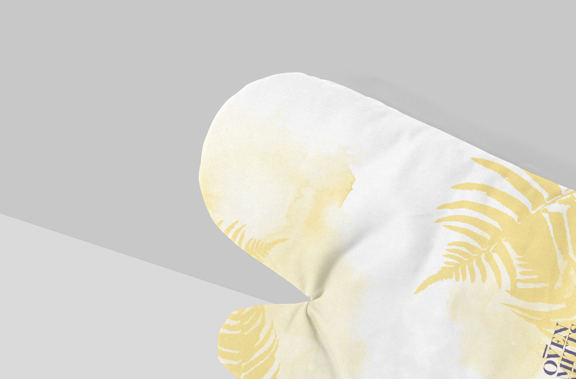heat-resistant mitt mockup