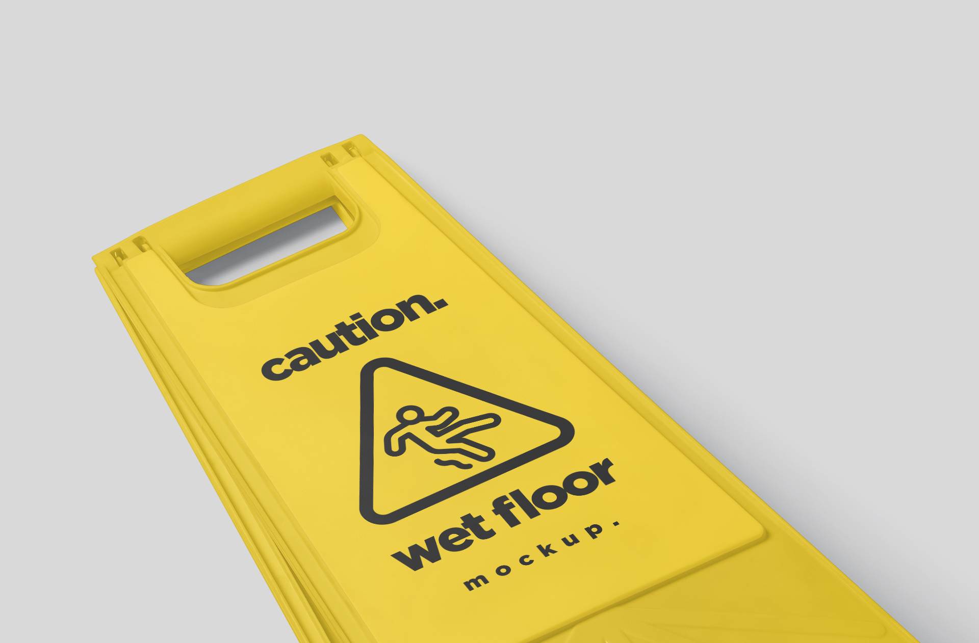 caution board mockup