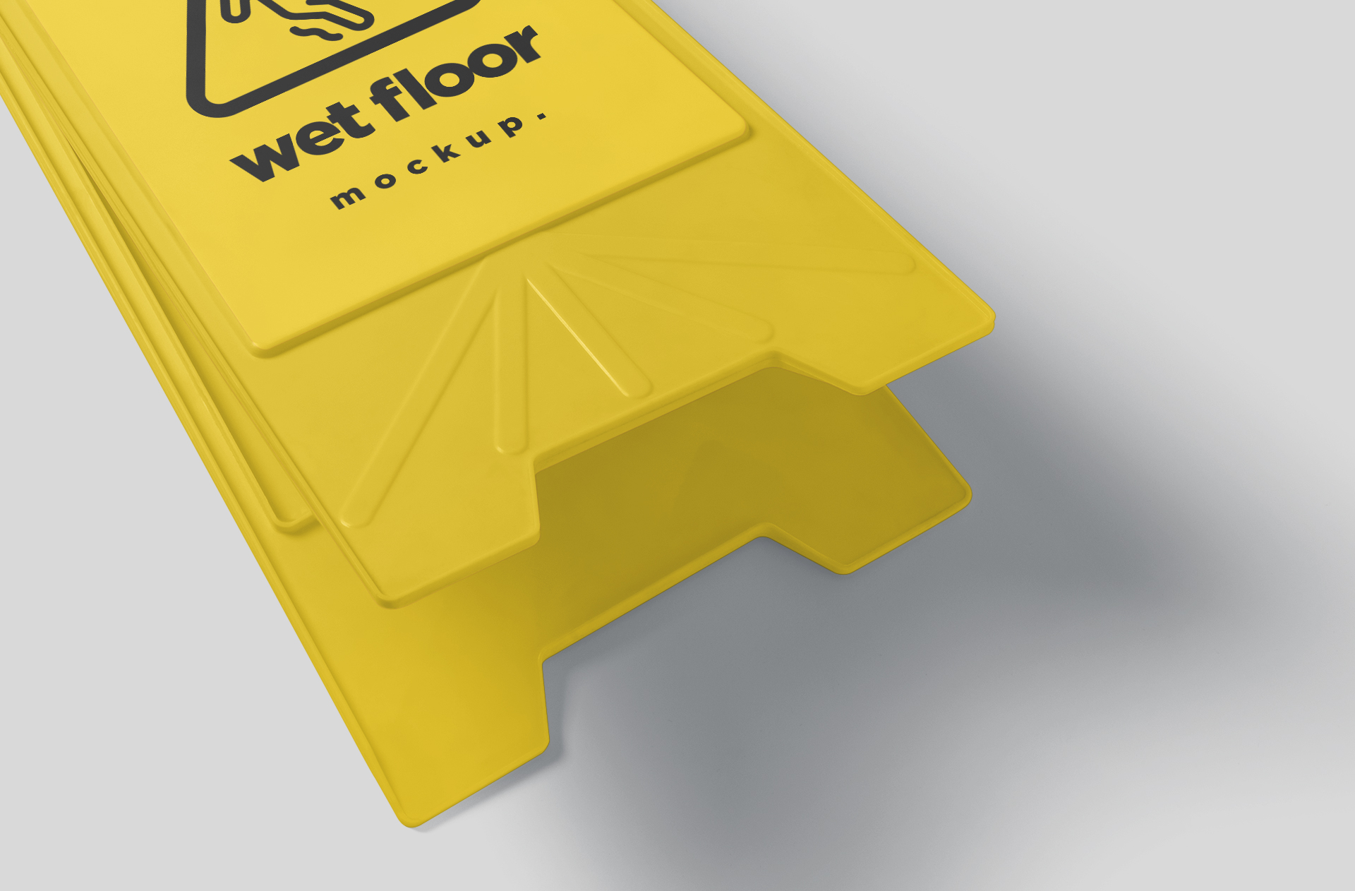 caution board mockup