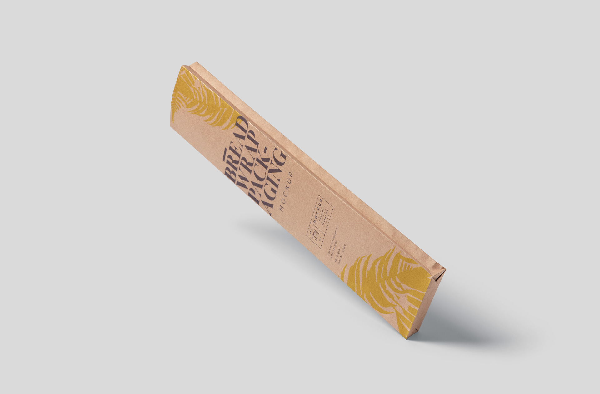 Customizable Bread Wrap Packaging Mockup