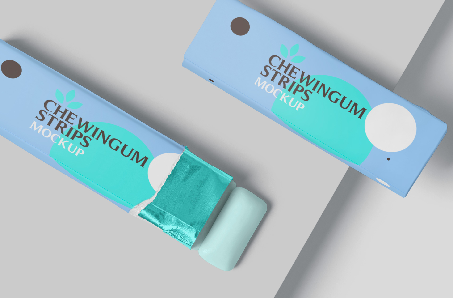 blue gum box design mock-up