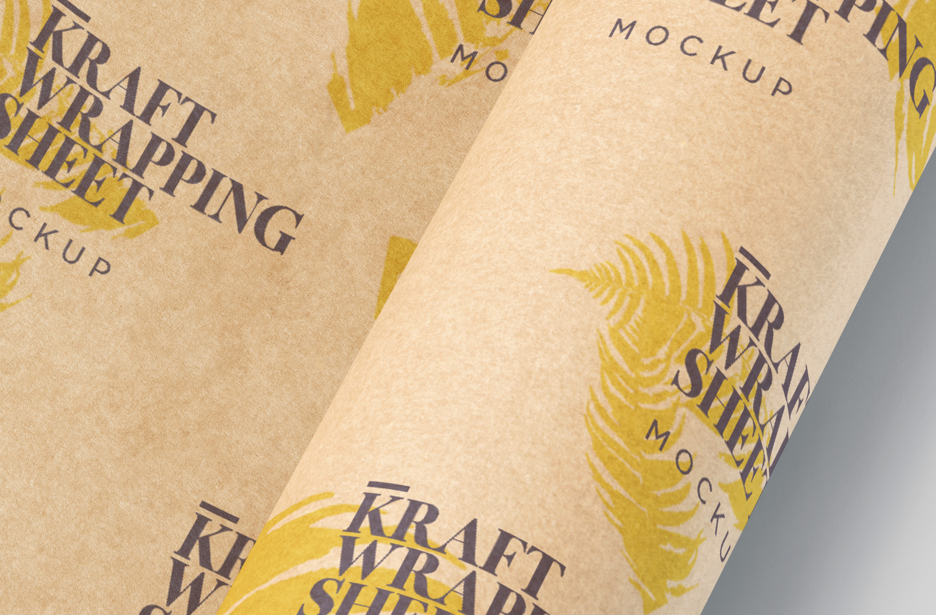 brown paper mock-up