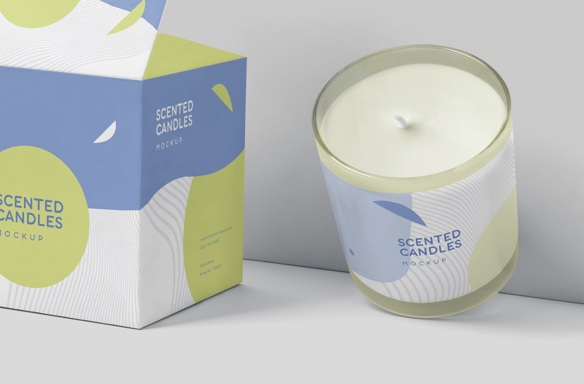 candle box mock-up