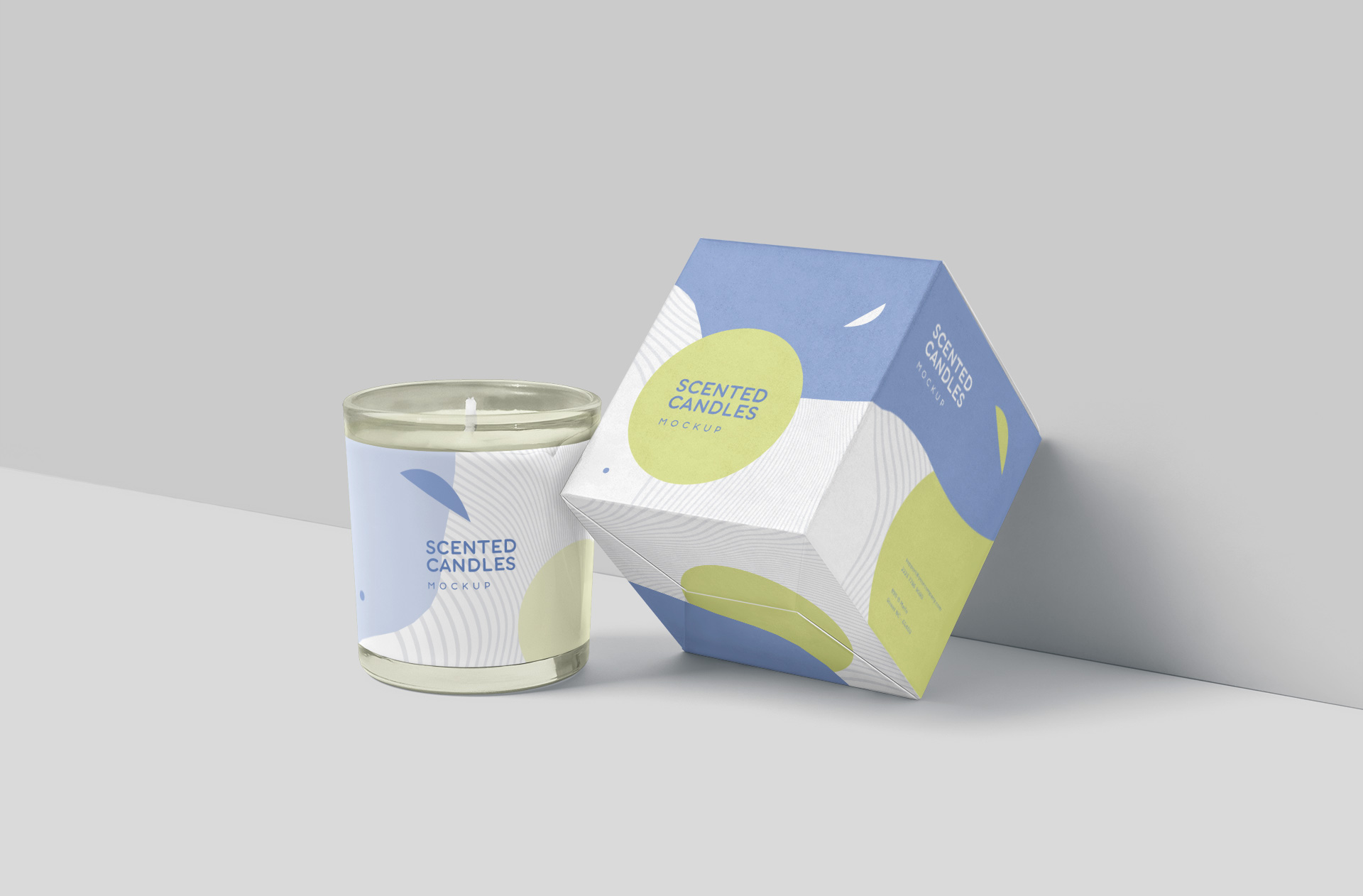 Scented Candle Packaging Box Mock-Up