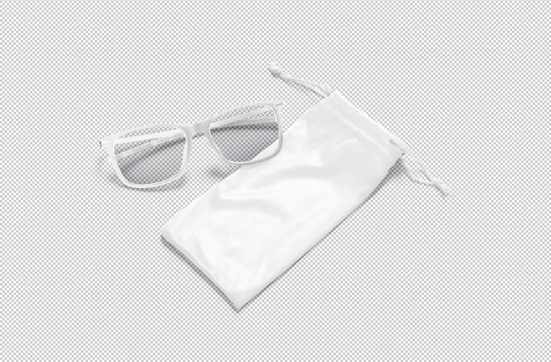 blue pouch design mockup