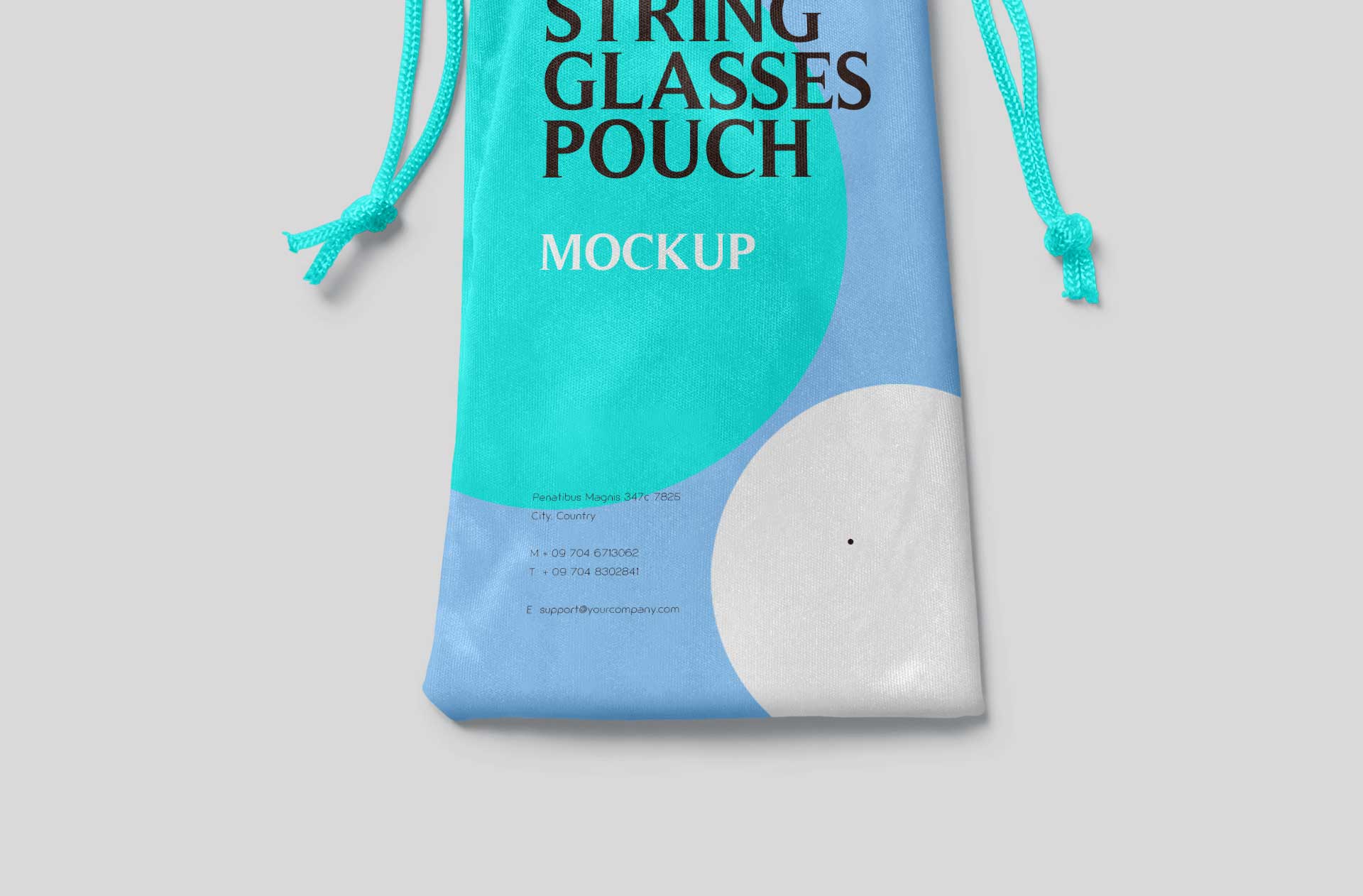 blue pouch design mockup