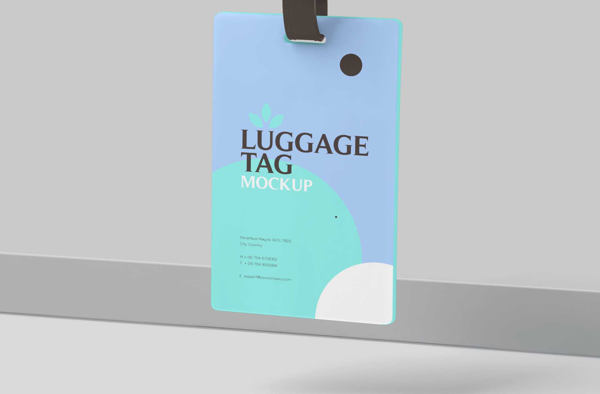 bag tag mock-up