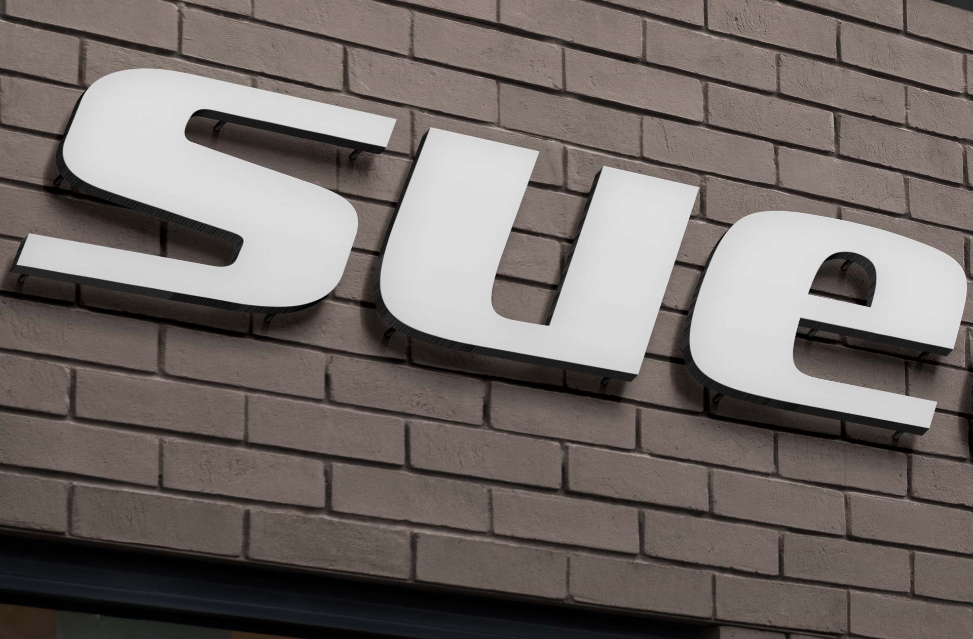 building signage mockup