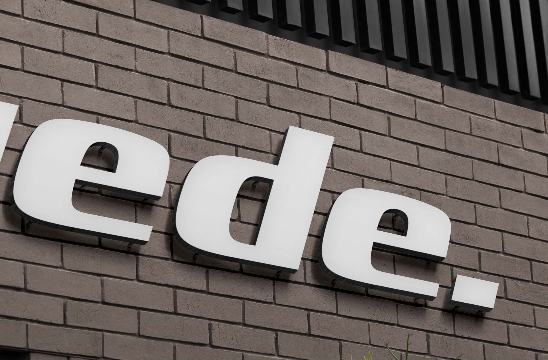building signage mockup