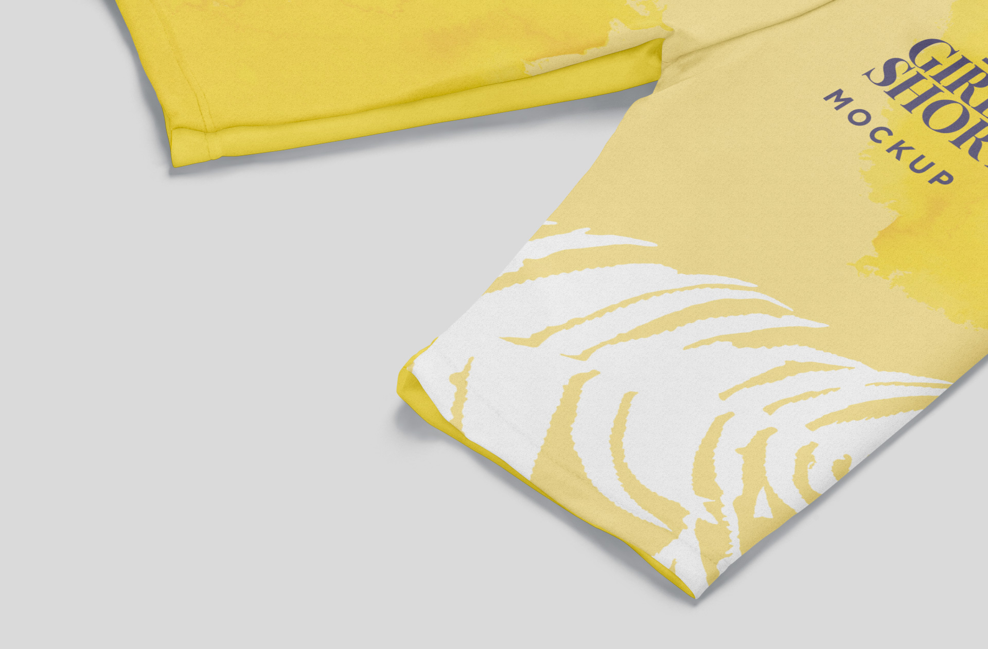 girls shorts mock-up