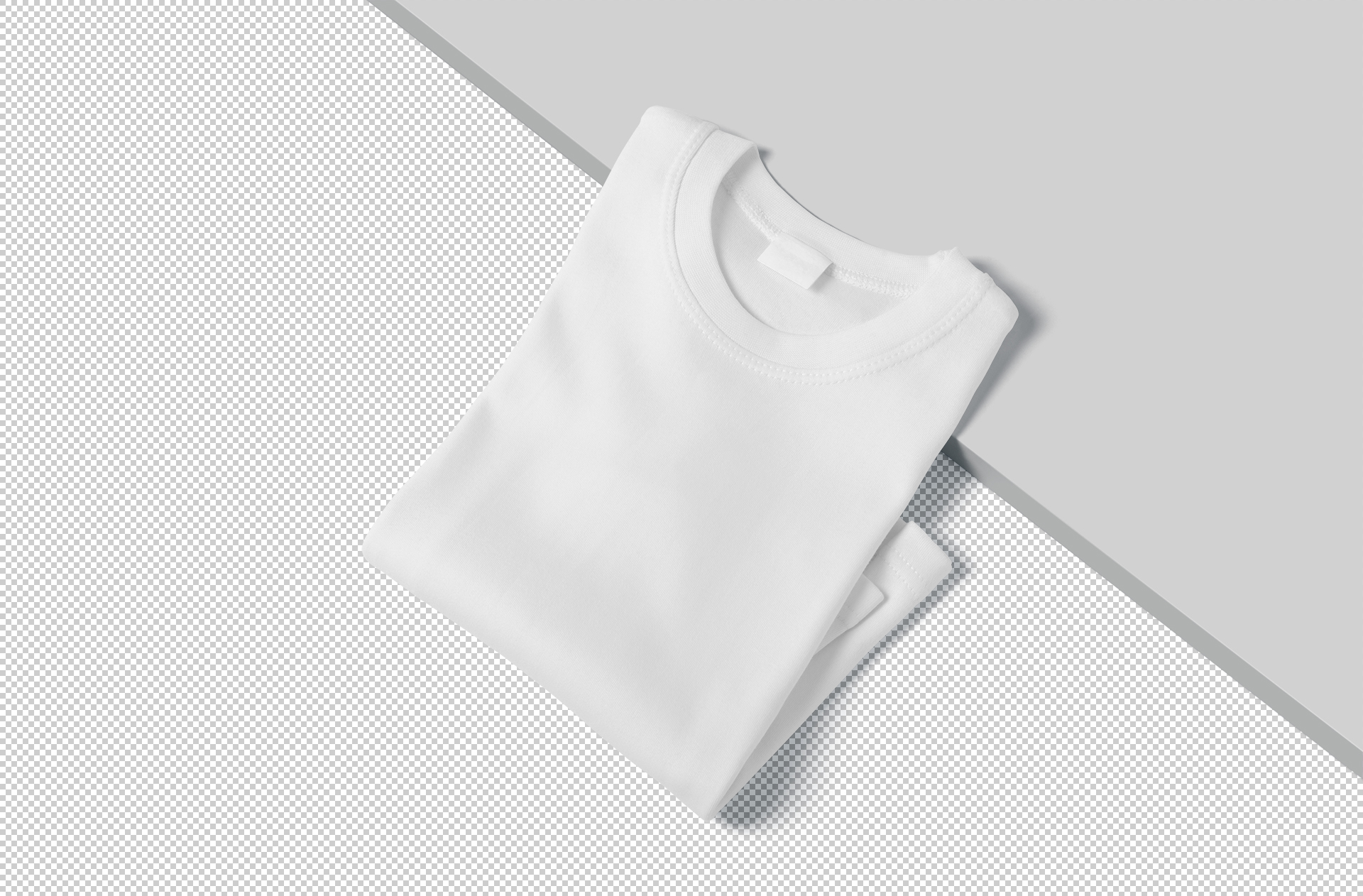 casual folded t-shirt PSD