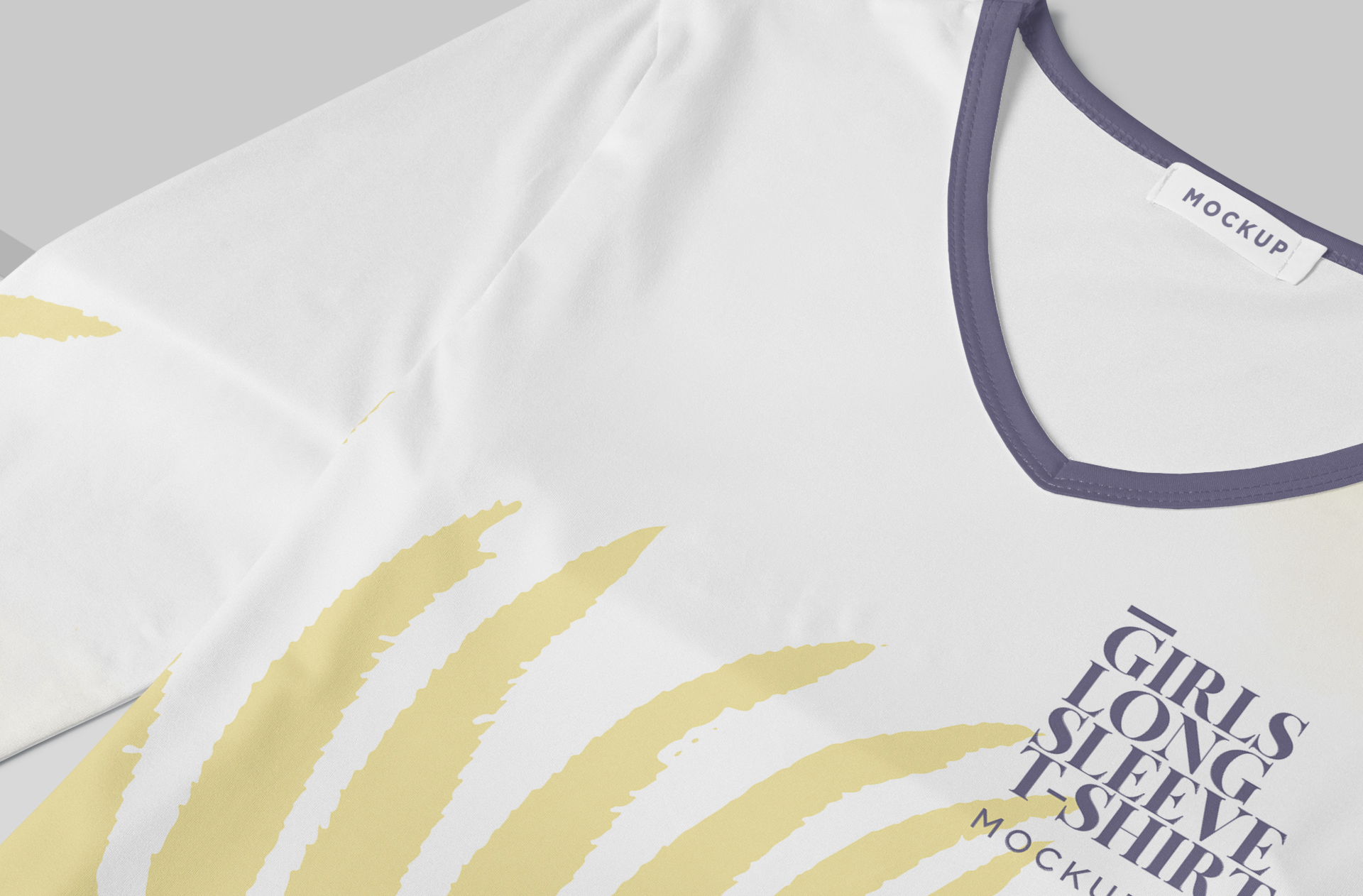 close-up t-shirt mock-up