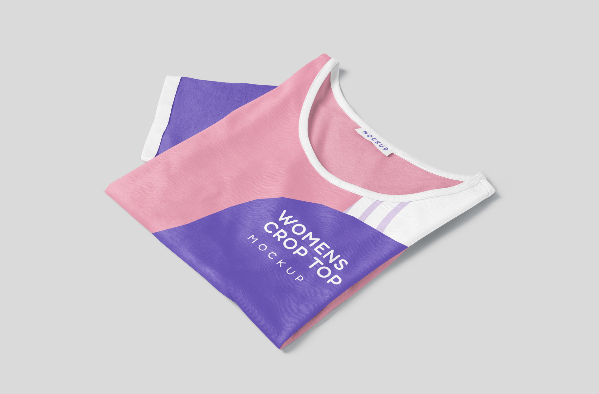 Women’s Crop Top Mockup – Folded Style