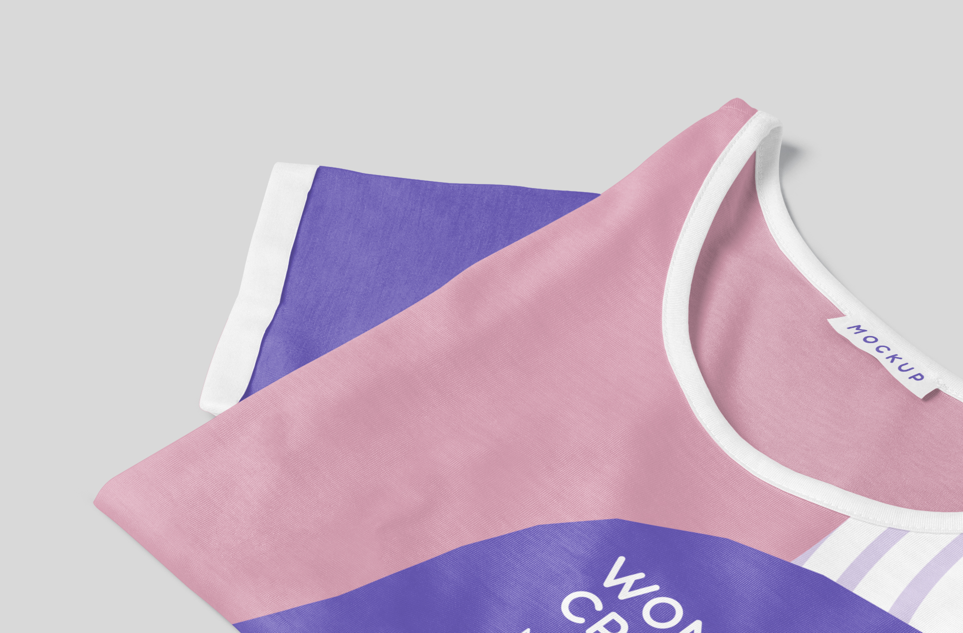 Women’s Crop Top Mockup – Folded Style