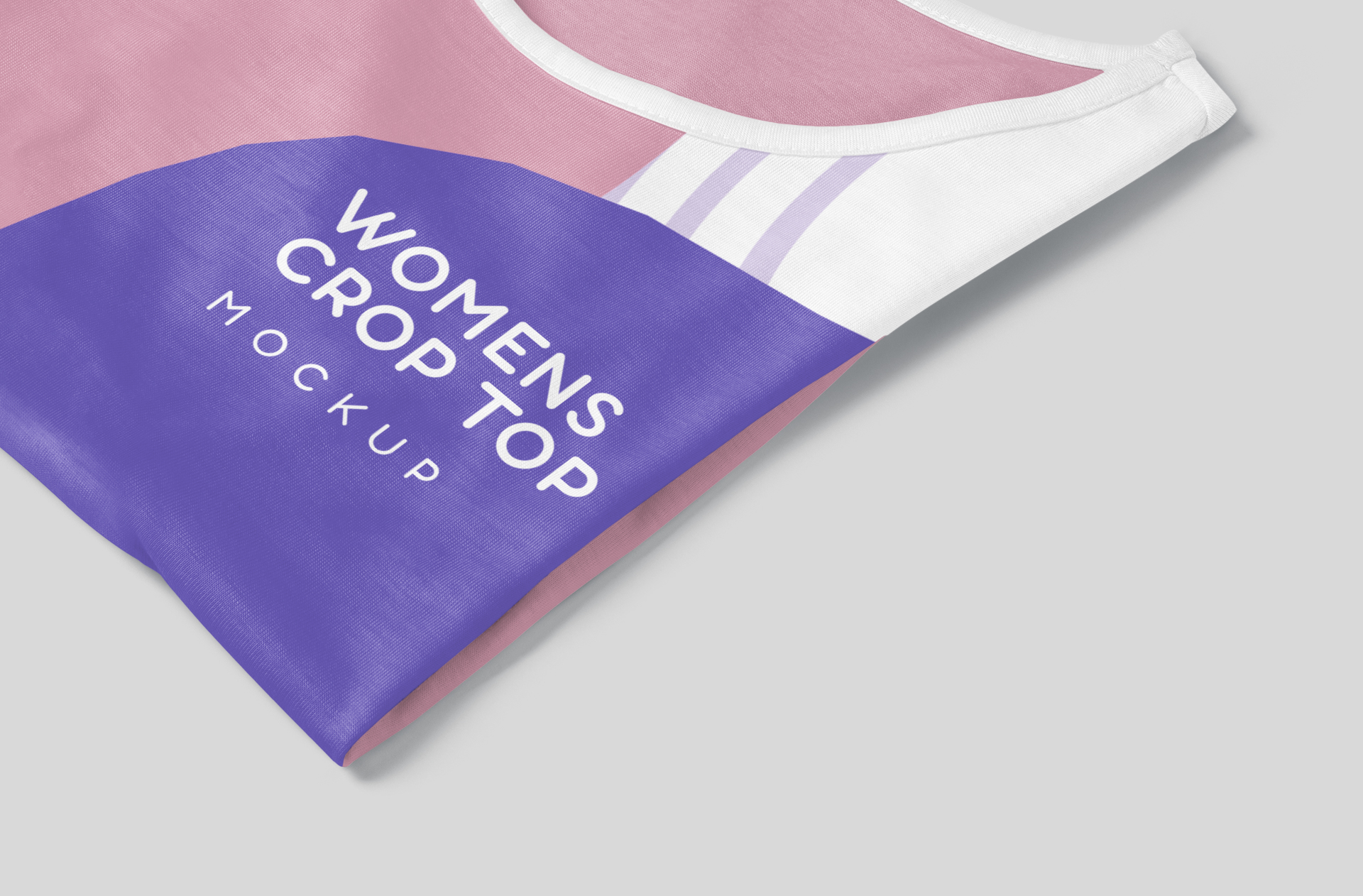 Women’s Crop Top Mockup – Folded Style
