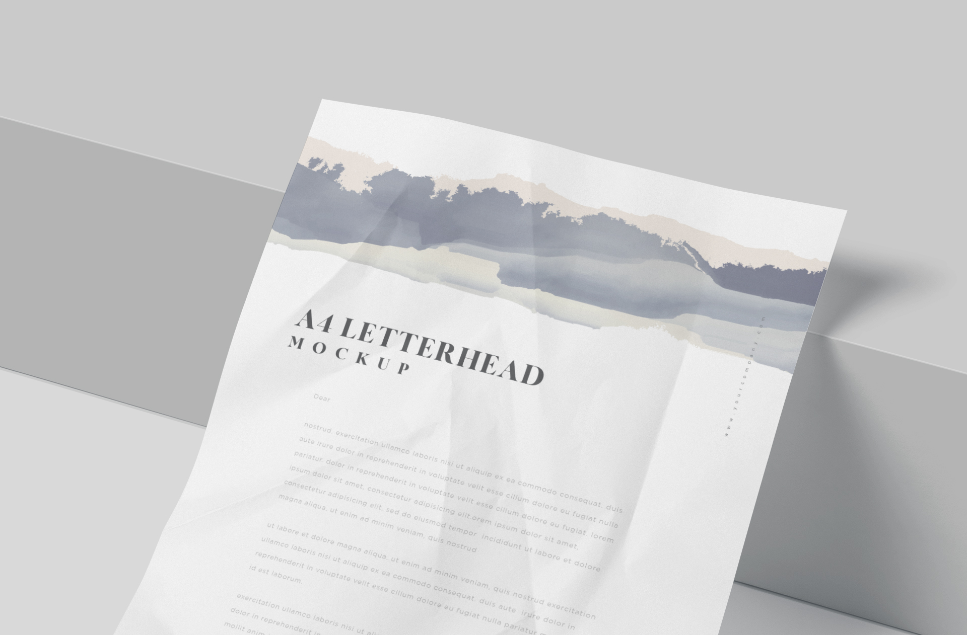 A4 letterhead mock-up