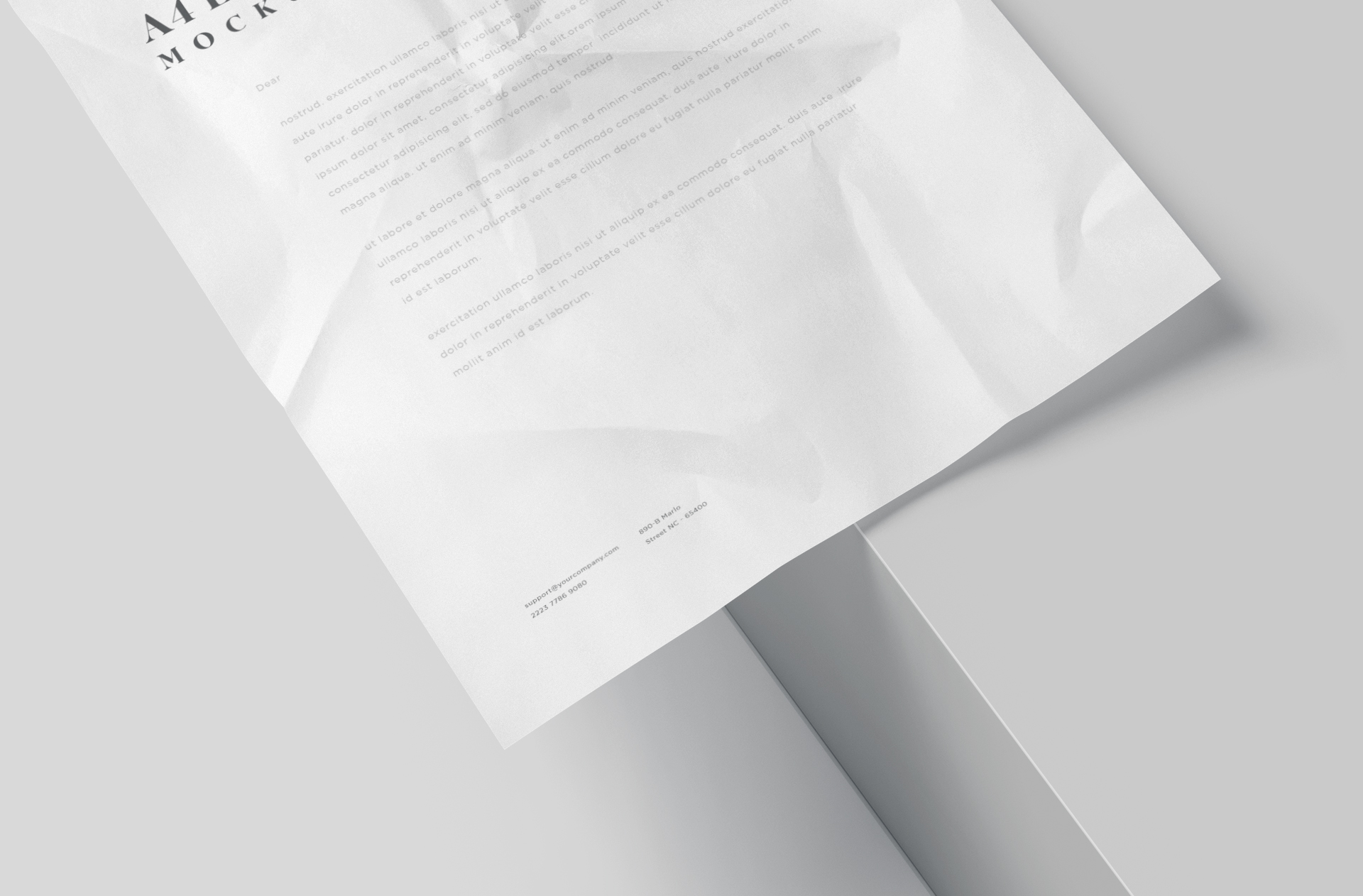 business paper mock-up