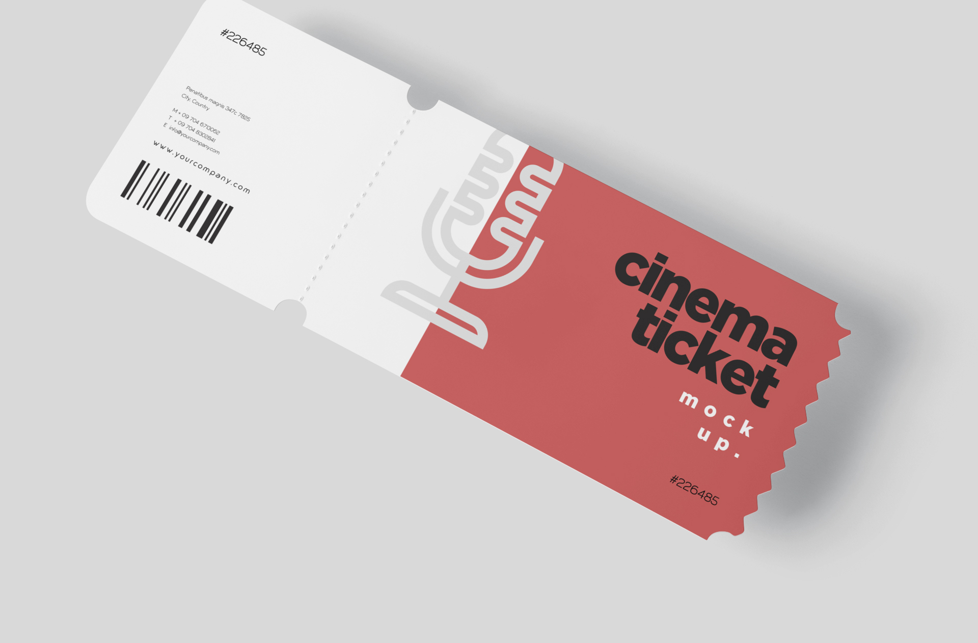 cinema ticket PSD