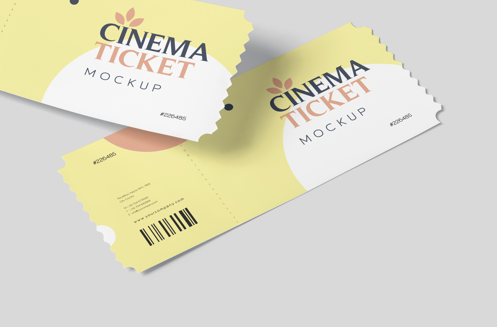 cinema ticket mock-up