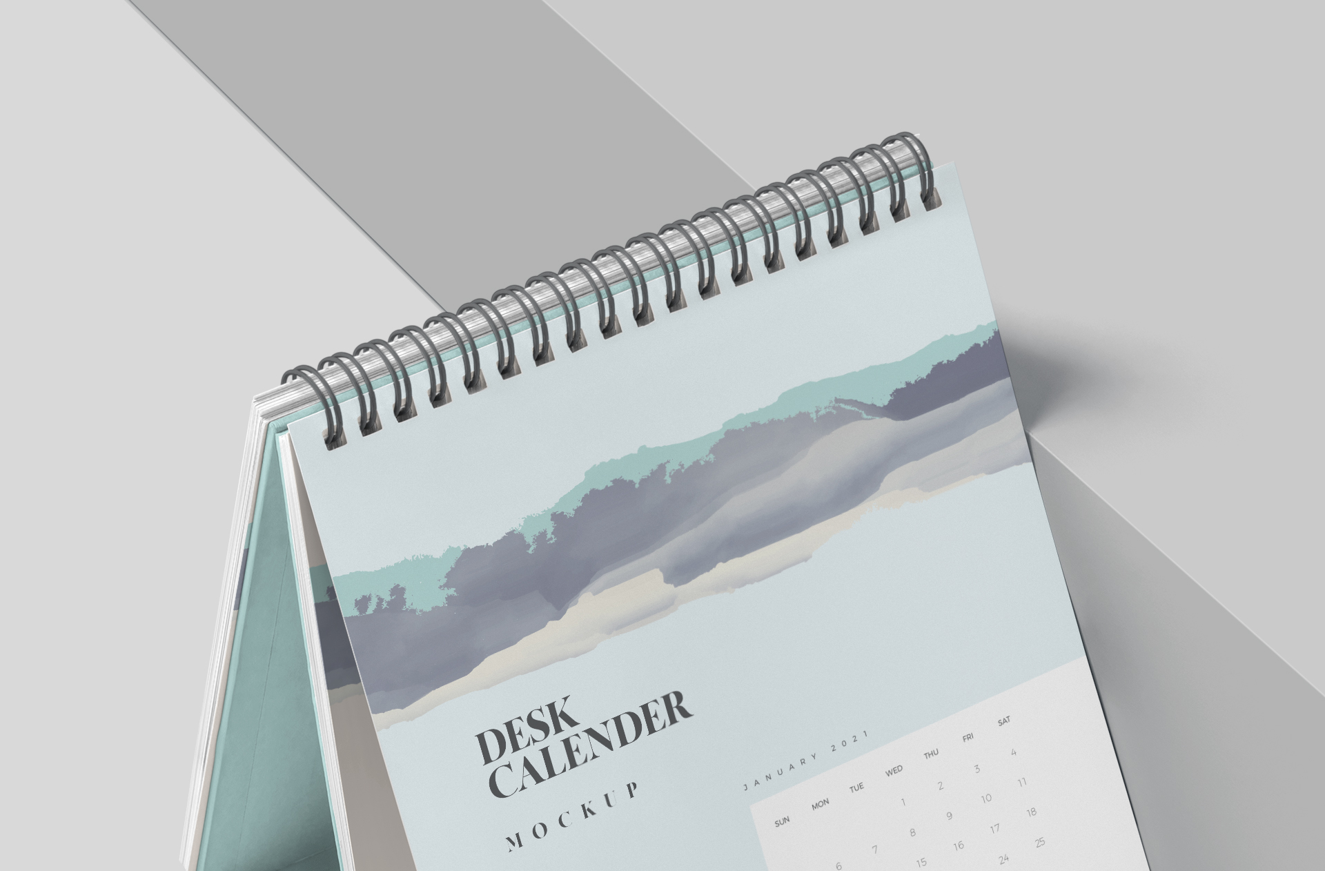 corporate desk calendar mockup