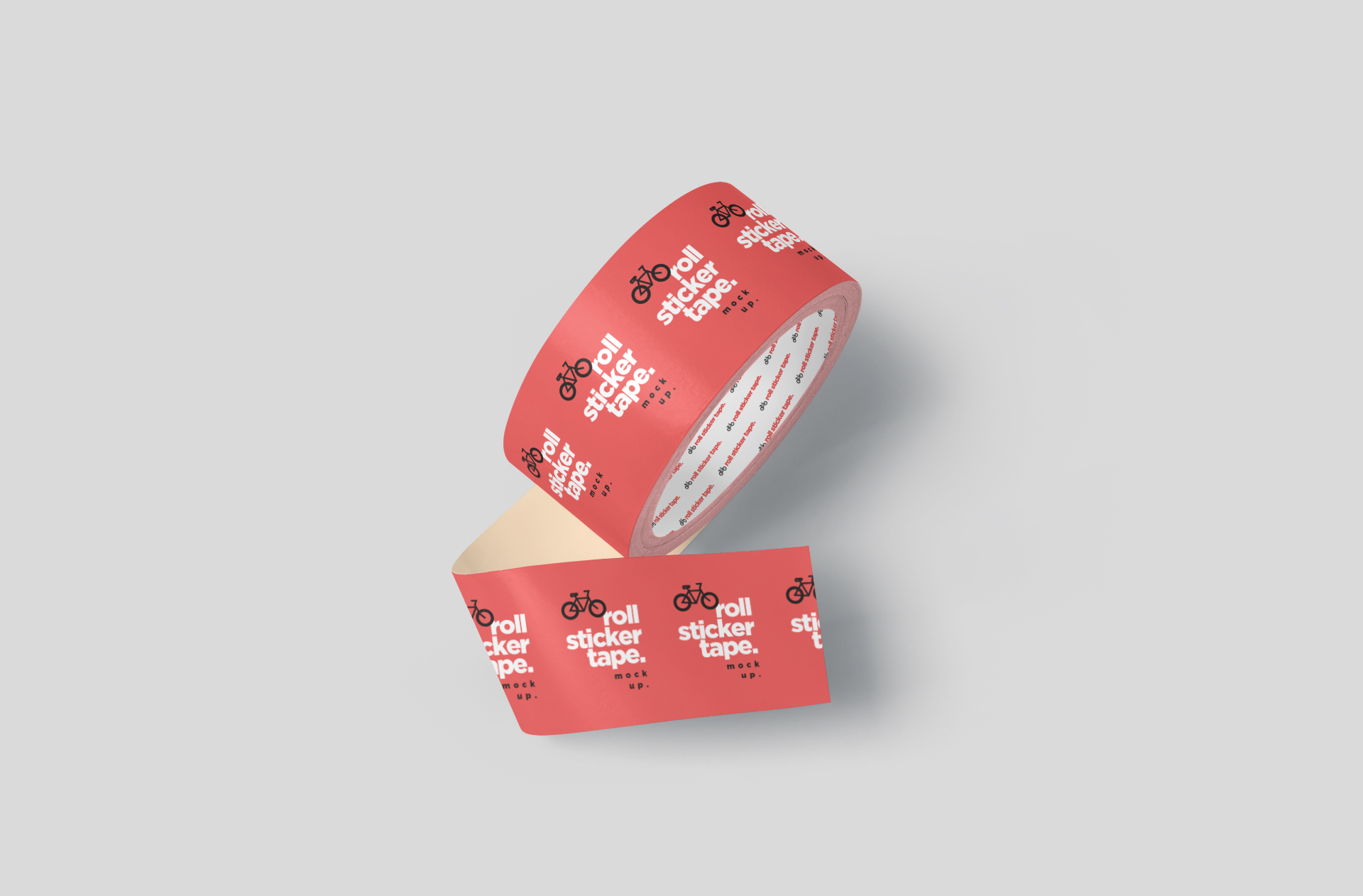 Sticker Roll Tape Mockup for Custom Branding
