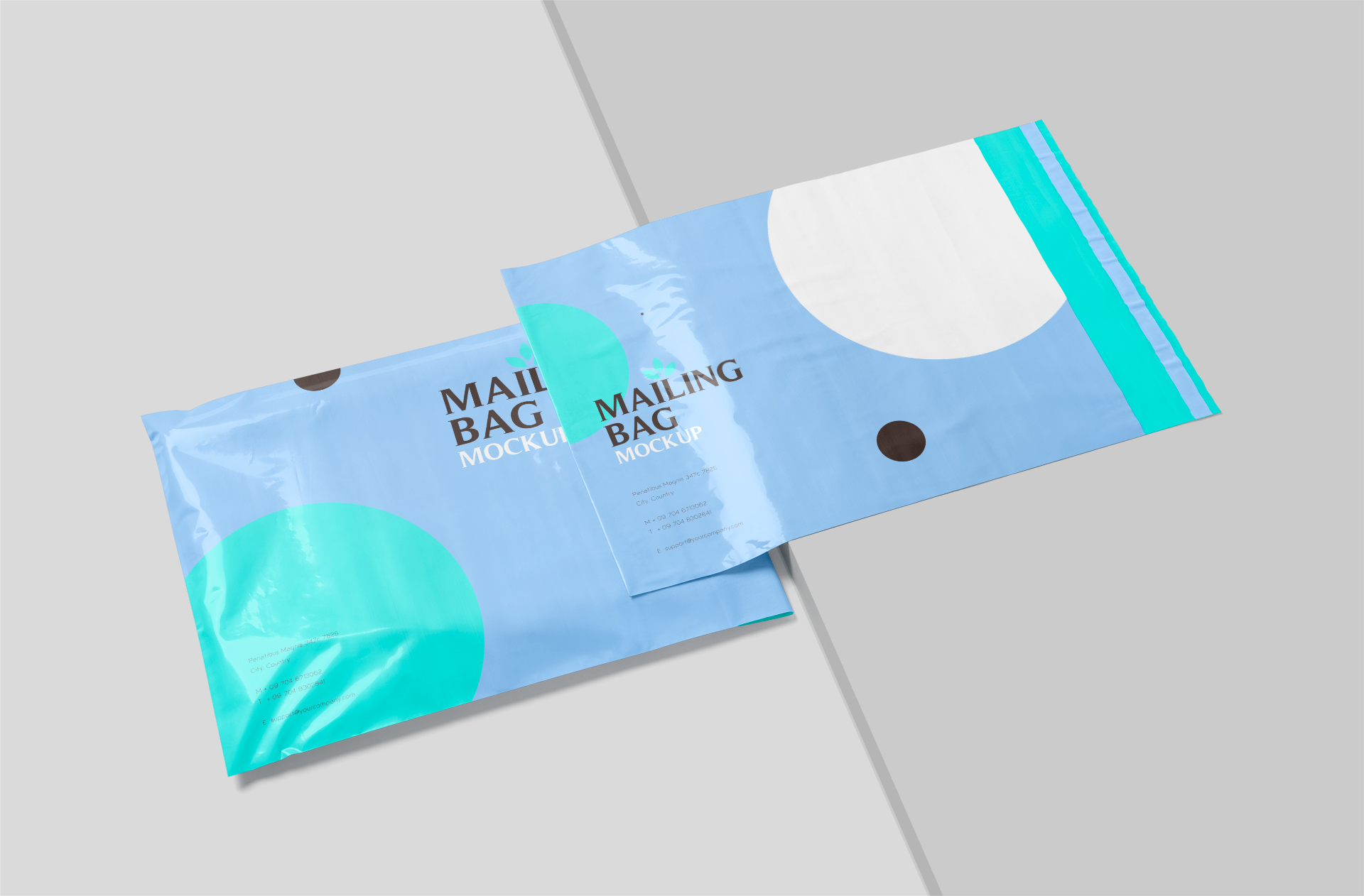 Poly Mailer Mockup with Customizable Design