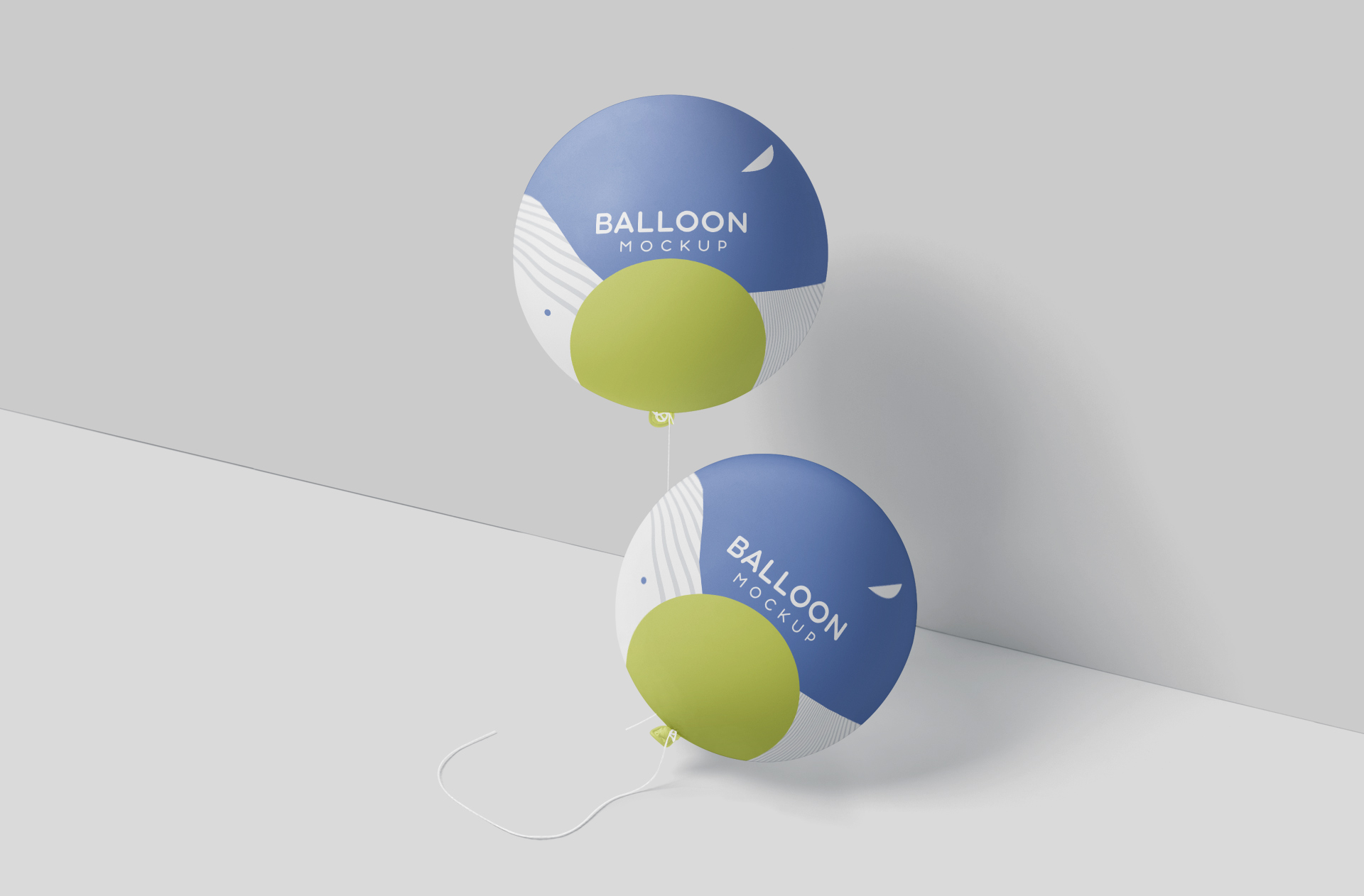 Stacked Circle Balloons Mockup for Events