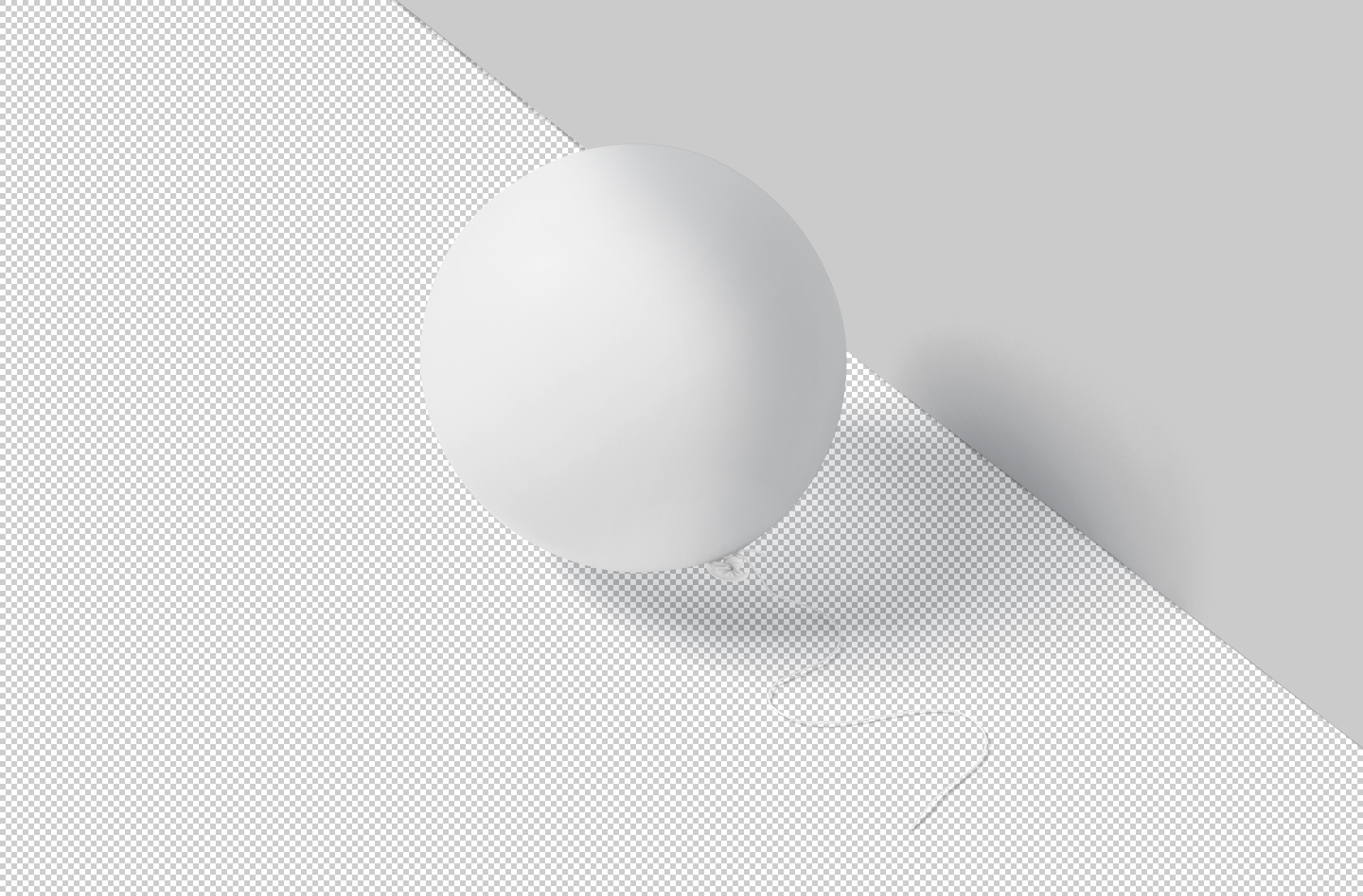 floating balloon mock-up