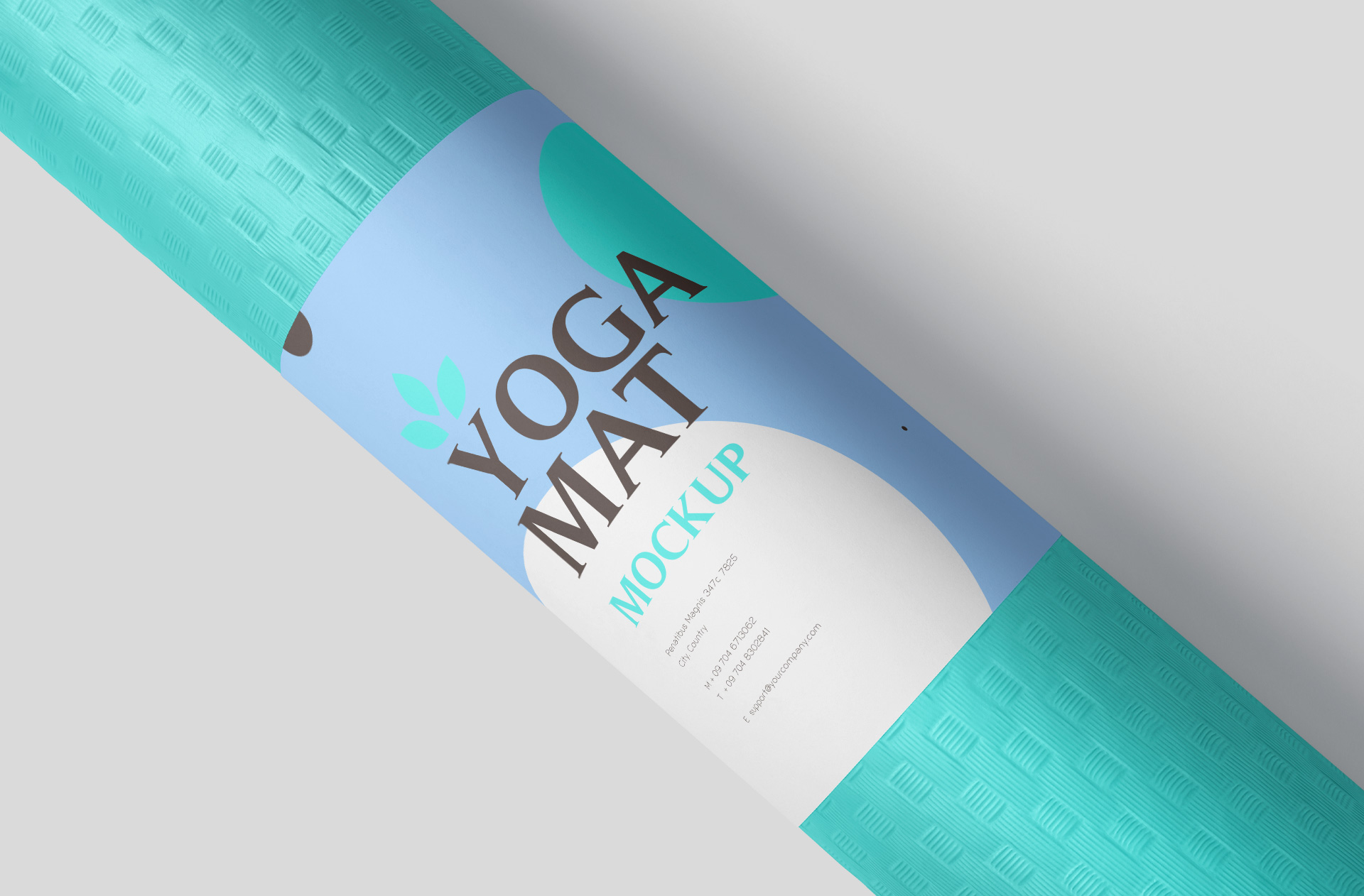 Close-Up Yoga Mat Mockup for Branding Designs