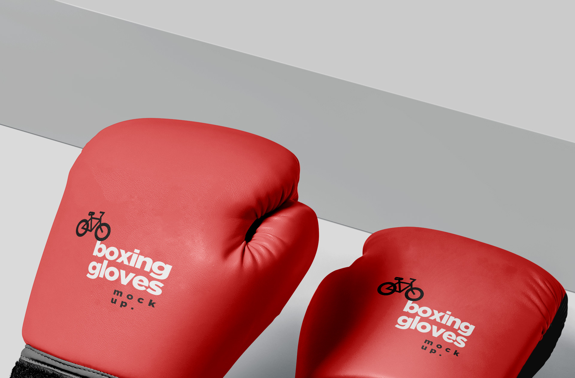 bold boxing gloves design PSD