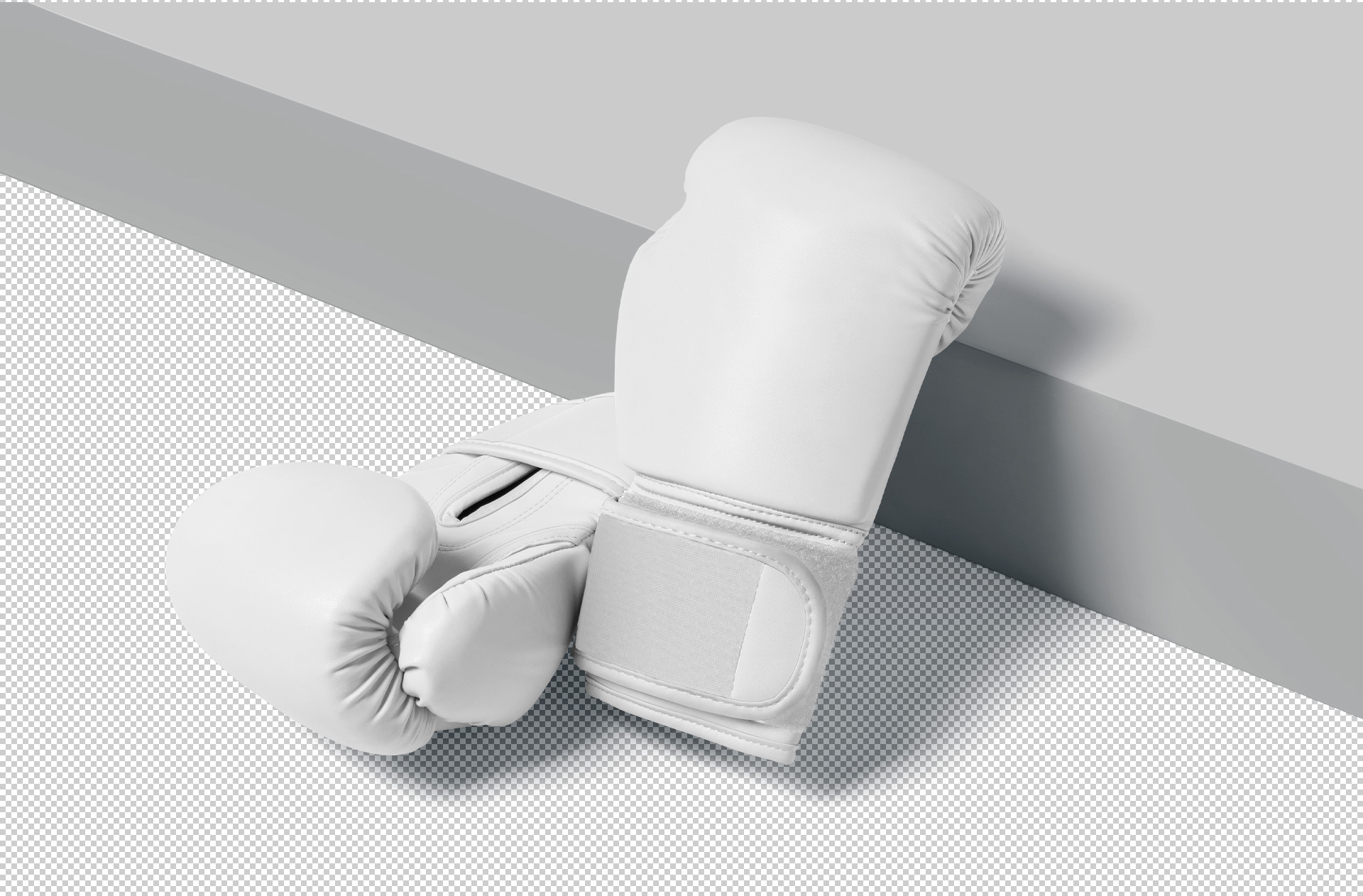 bold and clean boxing gloves design PSD