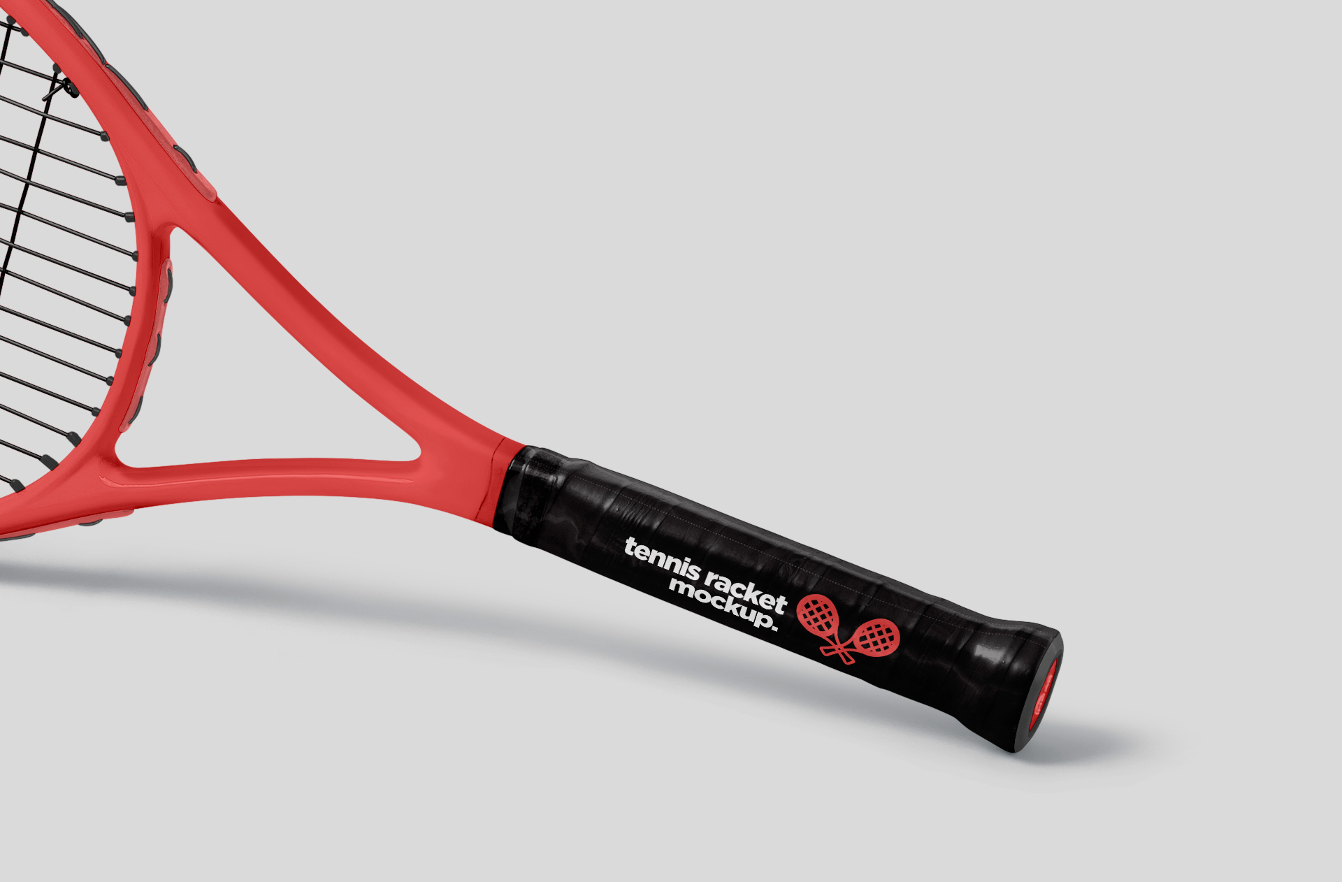 bold tennis racket template