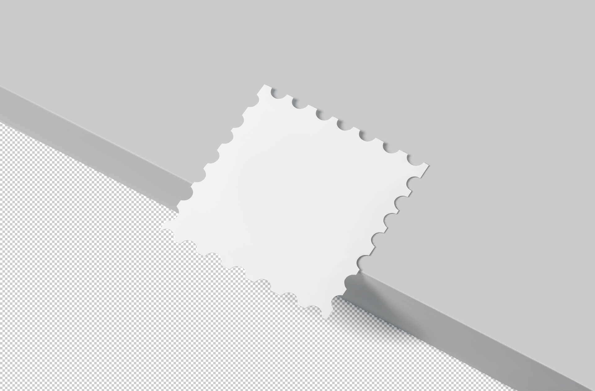 floating stamp PSD