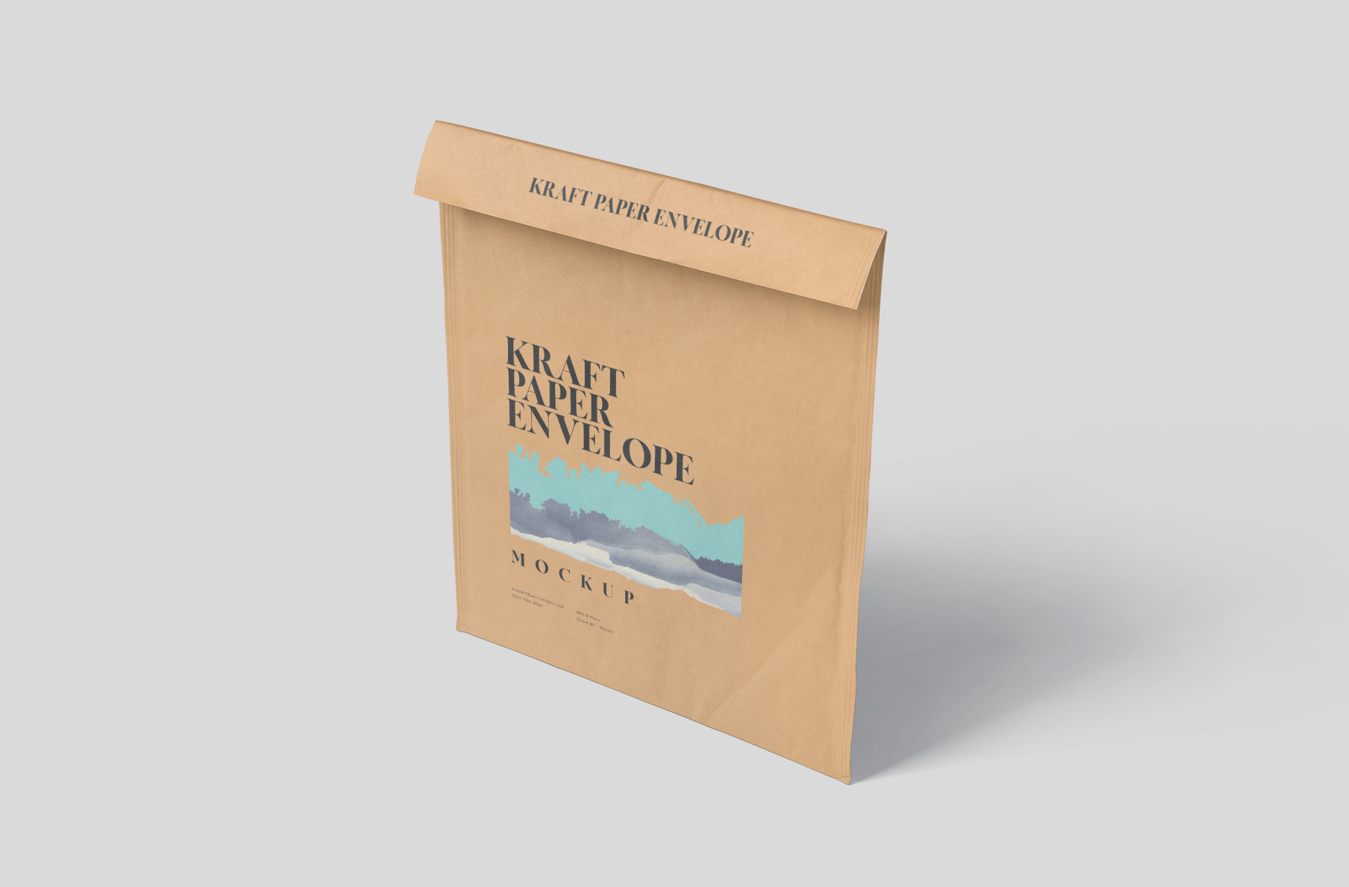 Classic Kraft Paper Mailer Mockup – High-Quality PSD