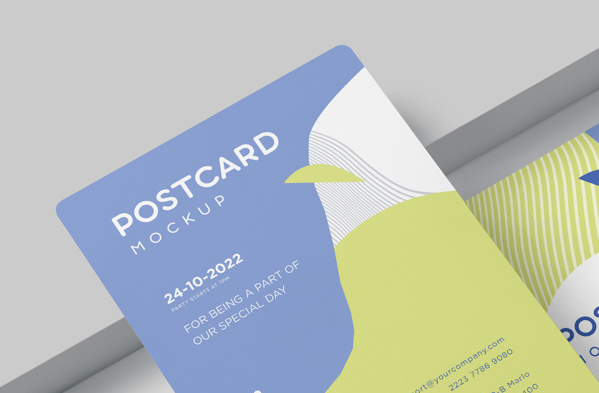 A6 postcard mockup