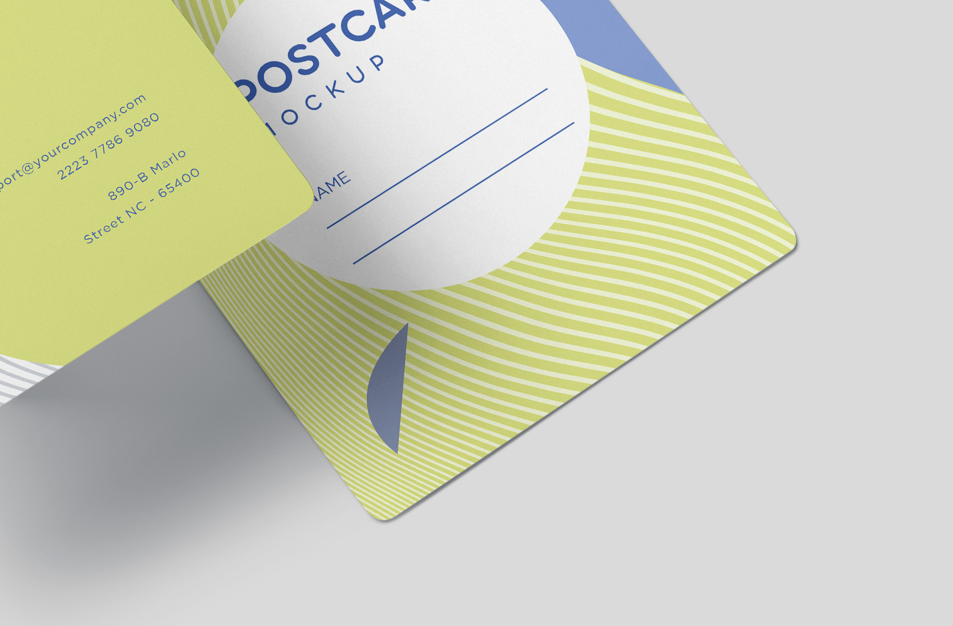 A6 postcard mockup