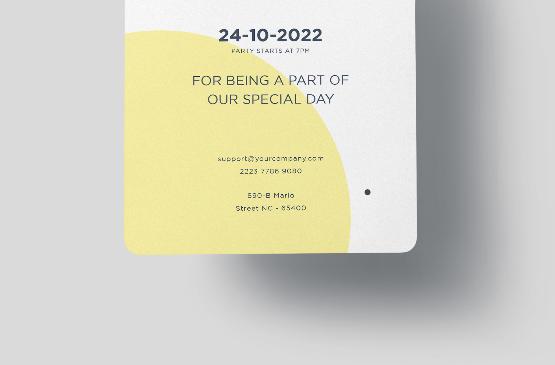 A6 postcard PSD