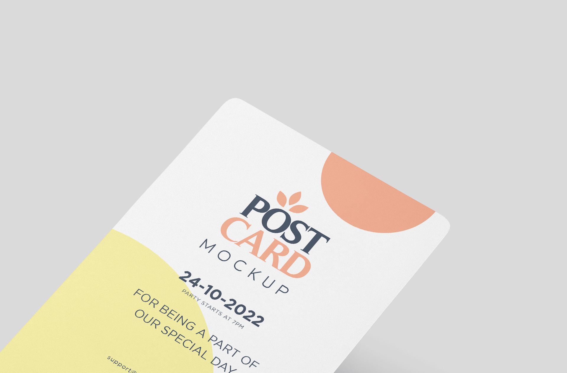 A6 card PSD